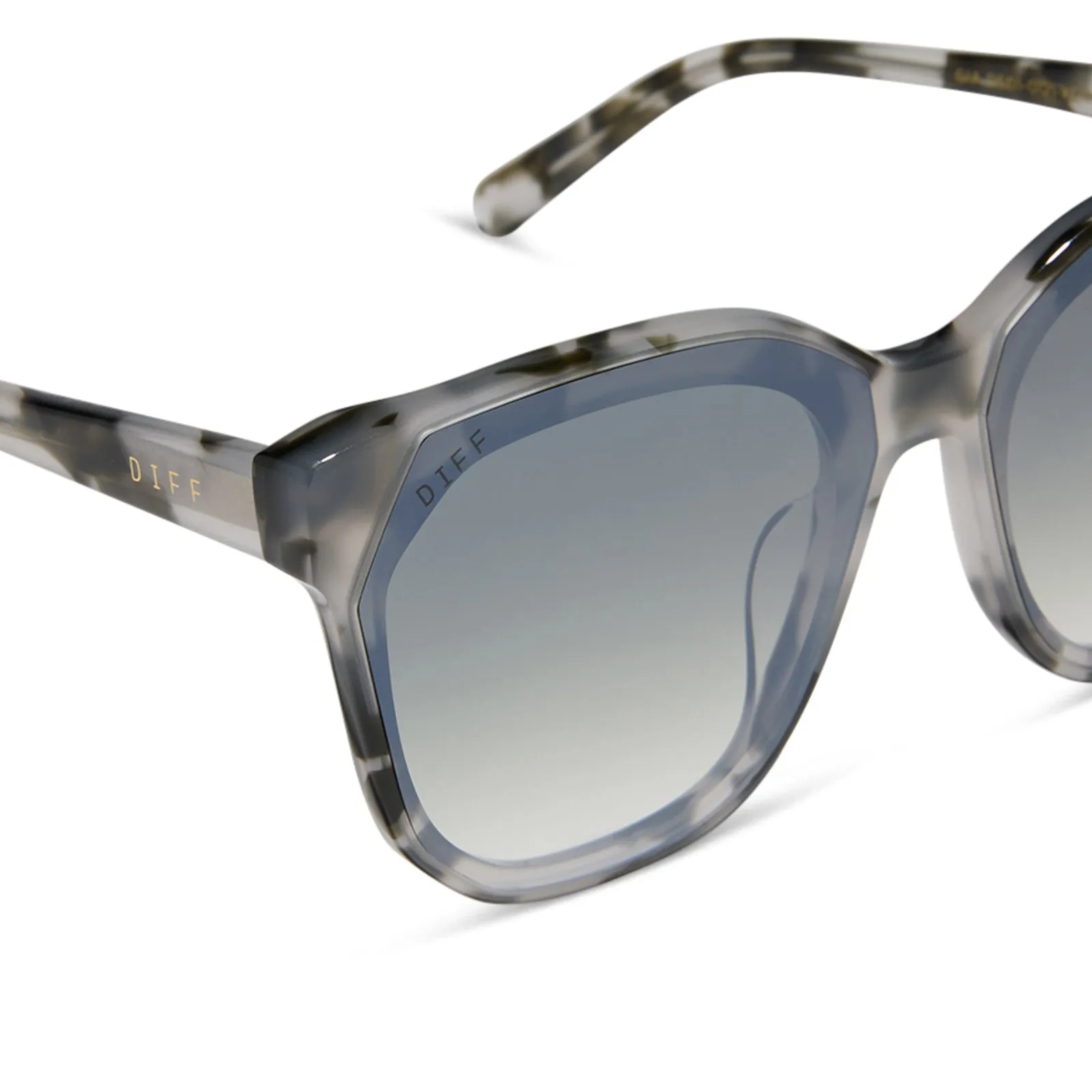 GIA - KOMBU + OLIVE GRADIENT WITH SILVER FLASH SUNGLASSES sold by Diff Eyewear product image thumbnail 4