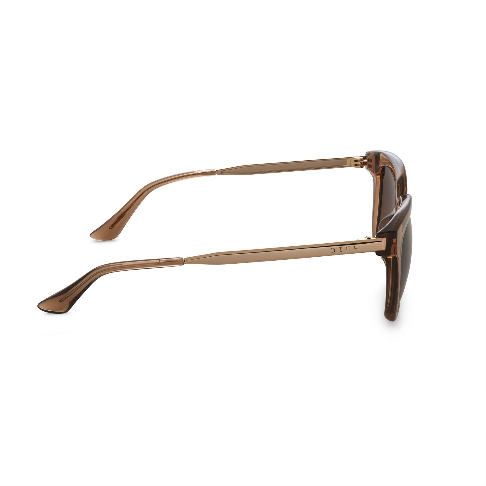 BELLA - DUNES CRYSTAL + BROWN GRADIENT POLARIZED SUNGLASSES sold by Diff Eyewear product image thumbnail 4