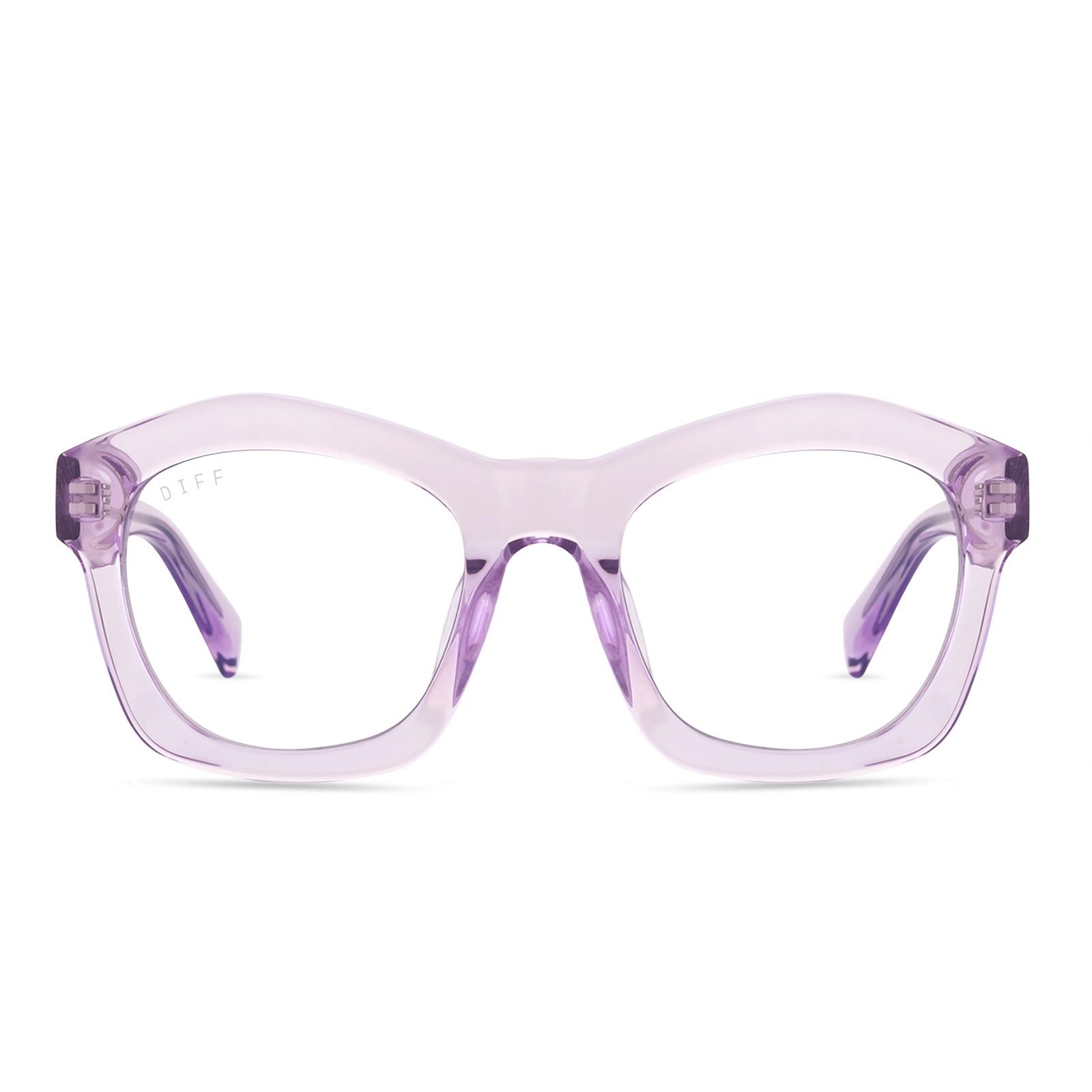 HAYDEN - LAVENDER FOG CRYSTAL + BLUE LIGHT TECHNOLOGY GLASSES sold by Diff Eyewear