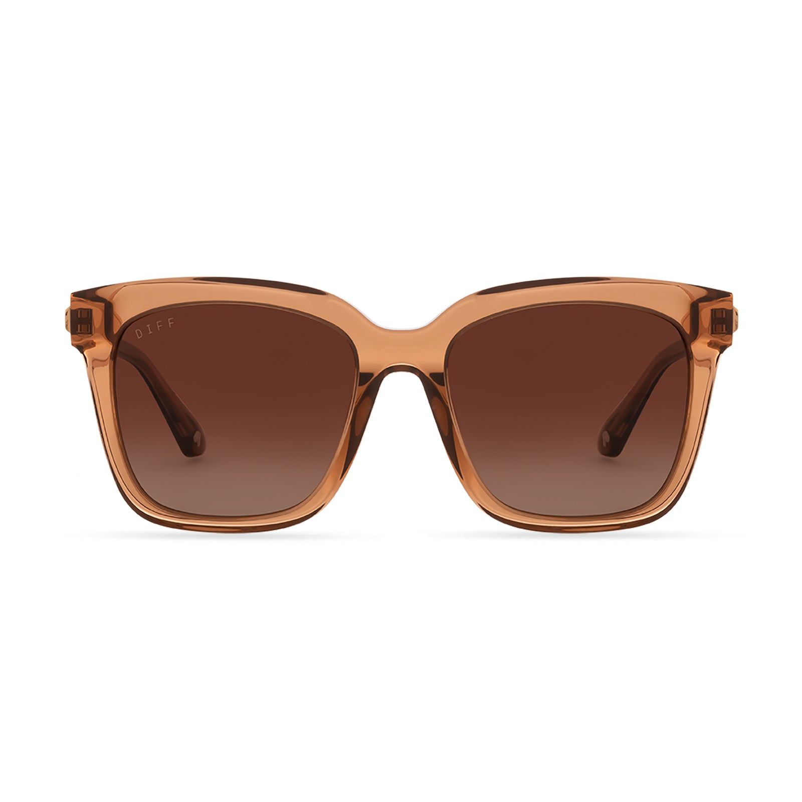 BELLA - DUNES CRYSTAL + BROWN GRADIENT POLARIZED SUNGLASSES sold by Diff Eyewear
