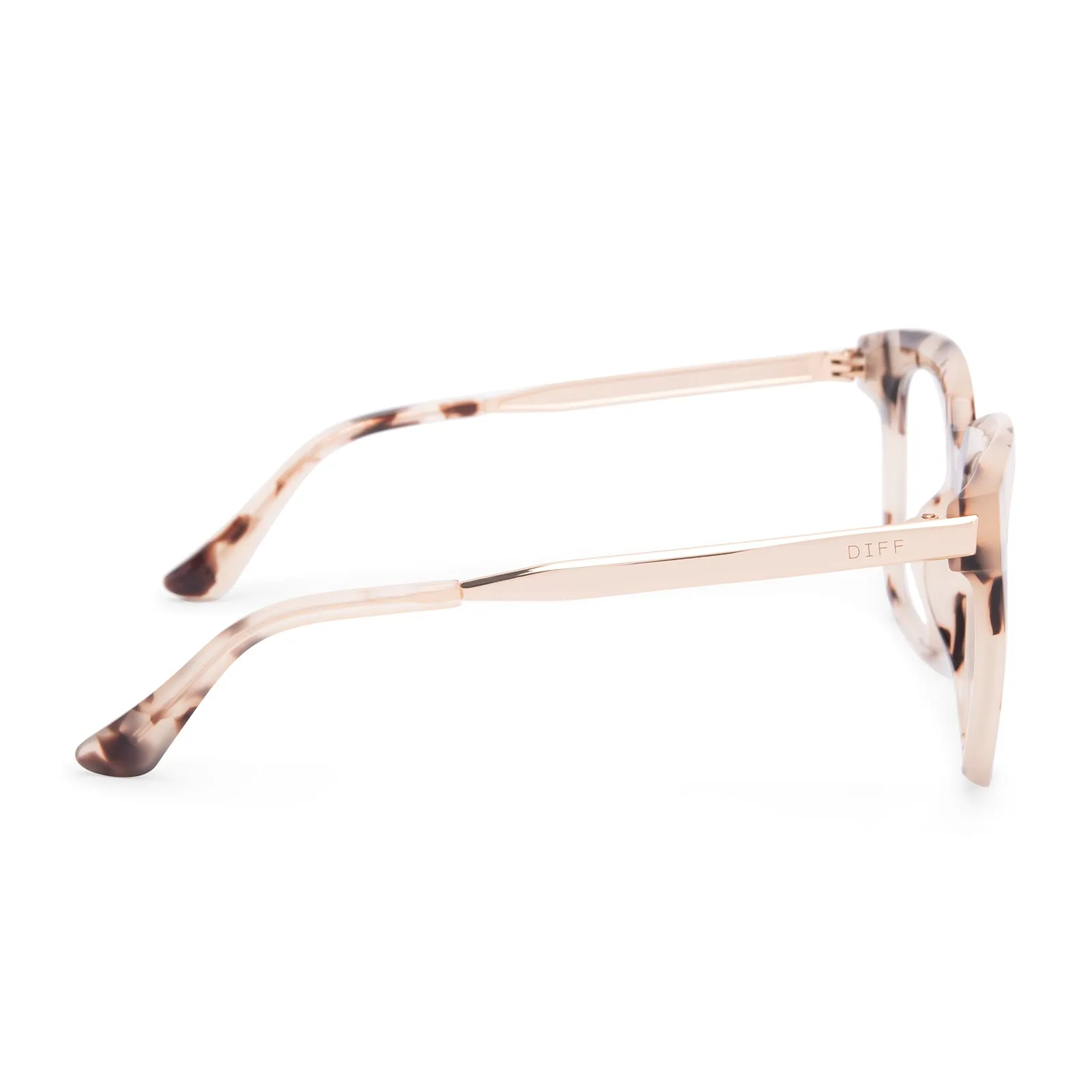 BELLA - CREAM TORTOISE + BLUE LIGHT TECHNOLOGY GLASSES sold by Diff Eyewear product image thumbnail 3