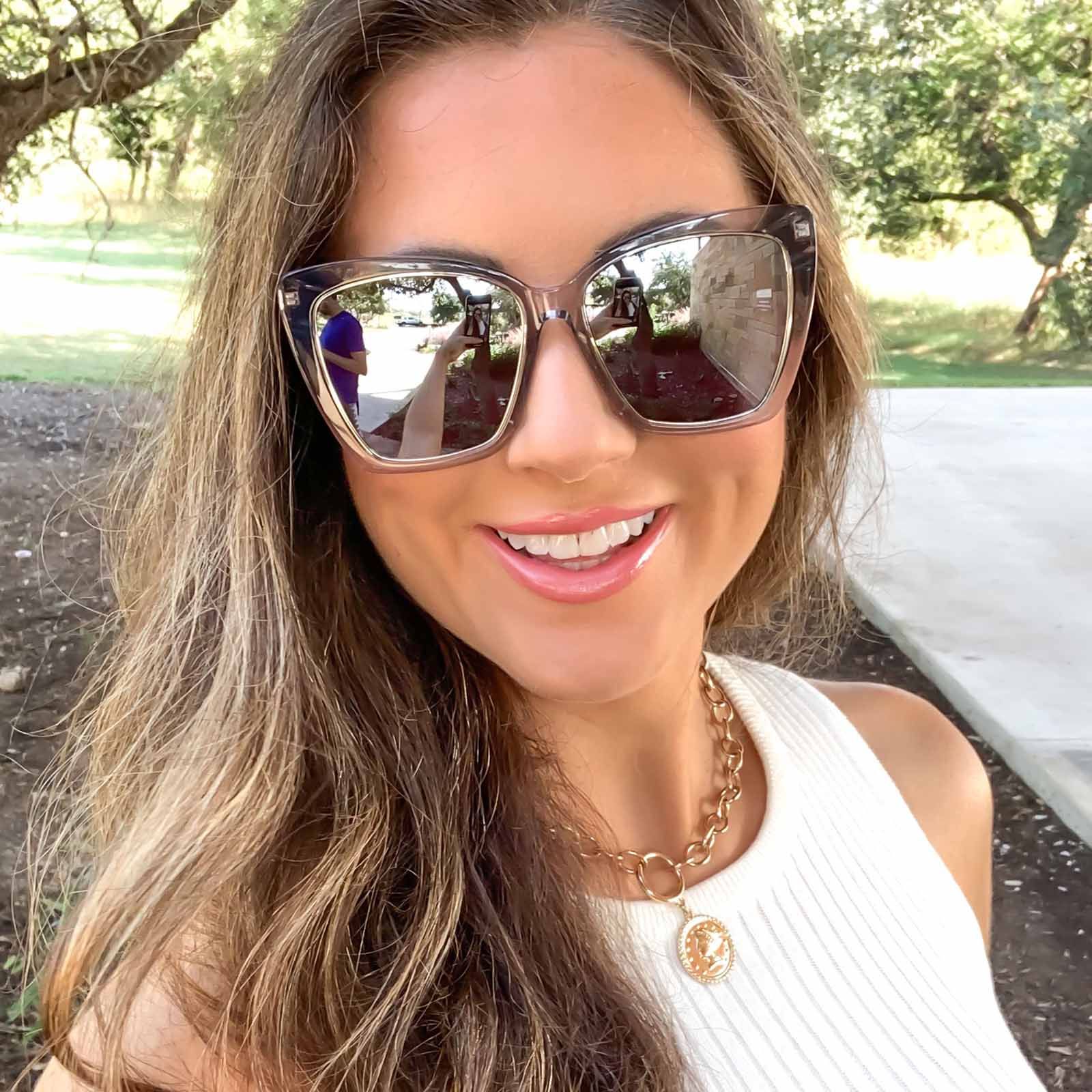 BECKY IV - TEMPETE GREY CRYSTAL + GREY MIRROR SUNGLASSES sold by Diff Eyewear product image thumbnail 6