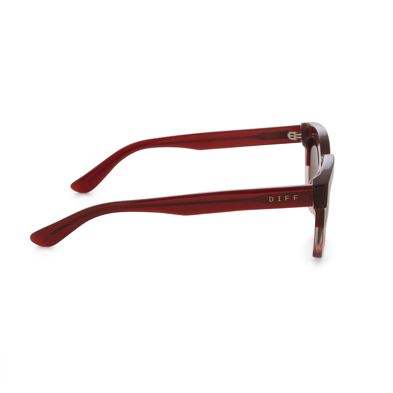 LIL CARSON - ROSEWOOD OMBRE + BROWN GRADIENT SUNGLASSES sold by Diff Eyewear product image thumbnail 4