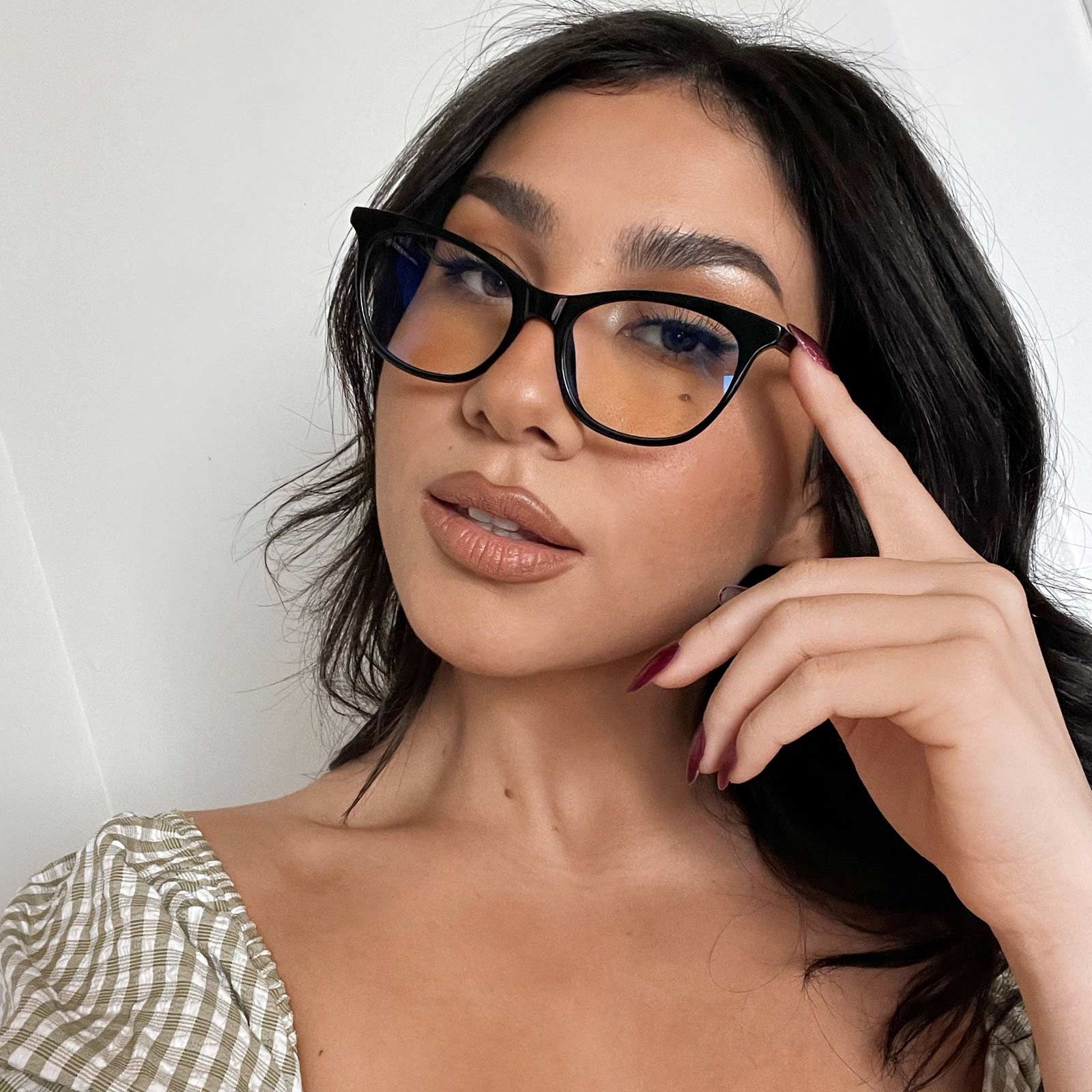 JADE - BLACK + BLUE LIGHT TECHNOLOGY CLEAR GLASSES sold by Diff Eyewear product image thumbnail 5