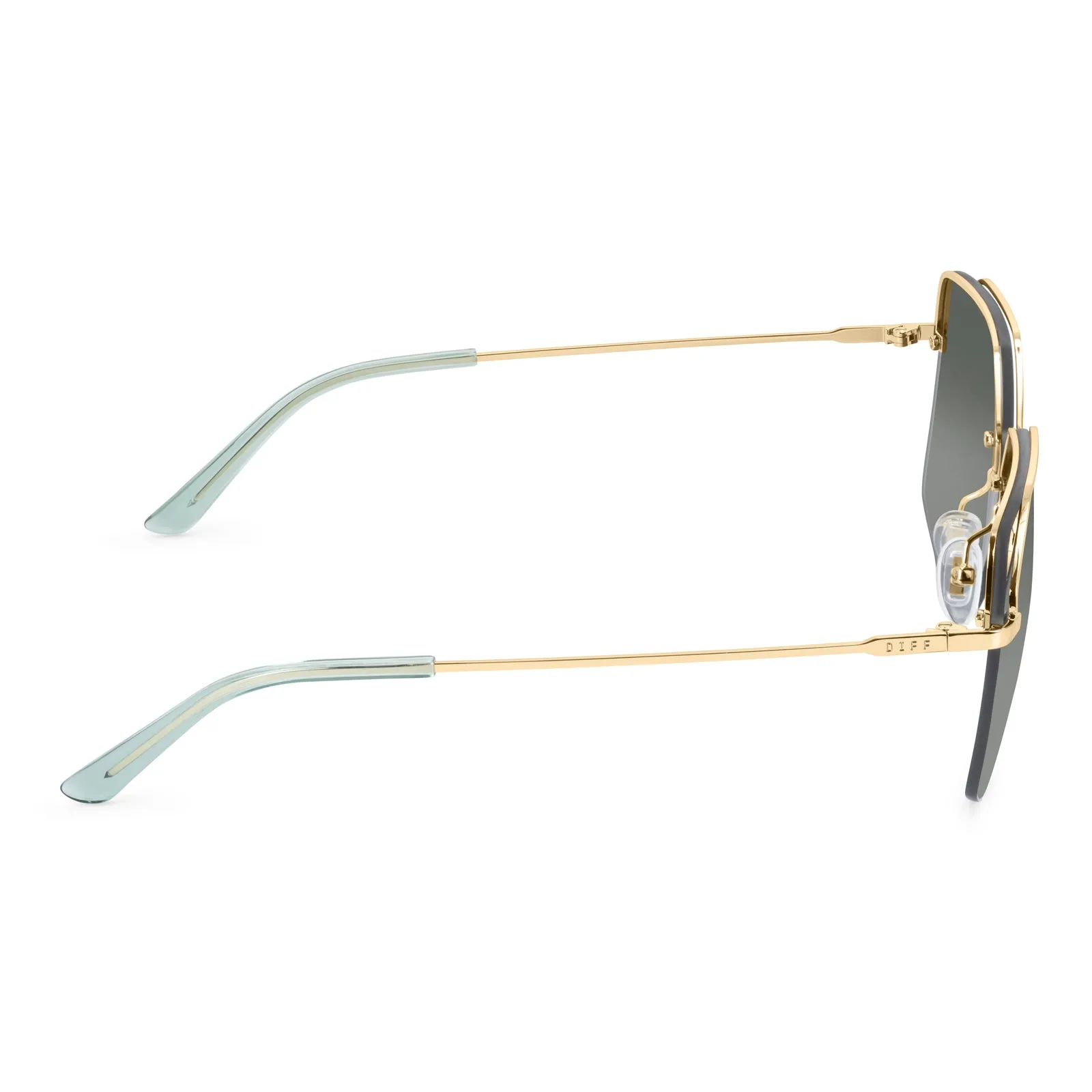 BREE - GOLD + G15 GRADIENT SUNGLASSES sold by Diff Eyewear product image thumbnail 4