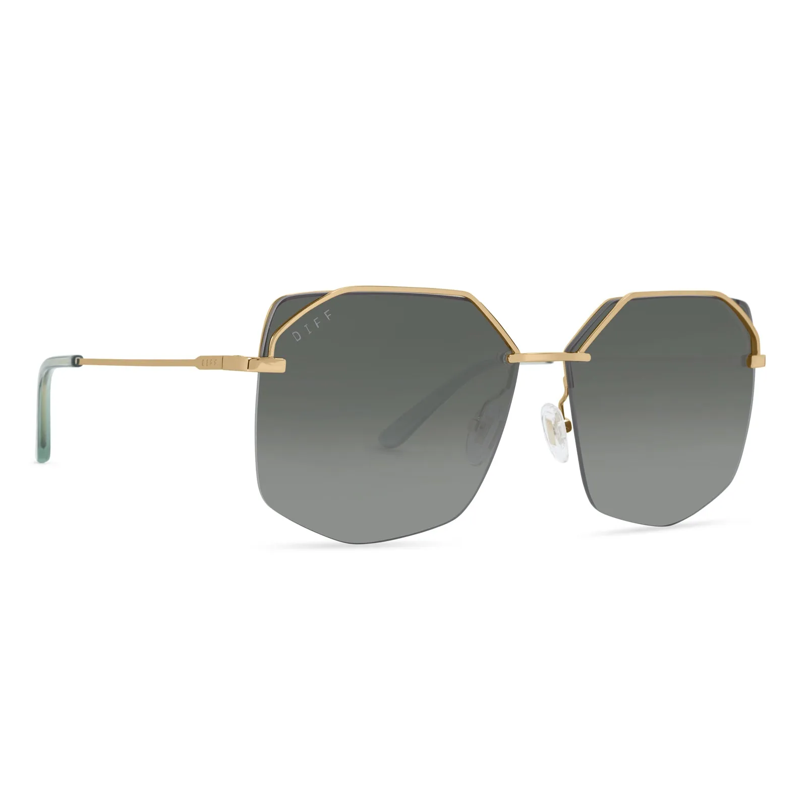 BREE - GOLD + G15 GRADIENT SUNGLASSES sold by Diff Eyewear product image thumbnail 2