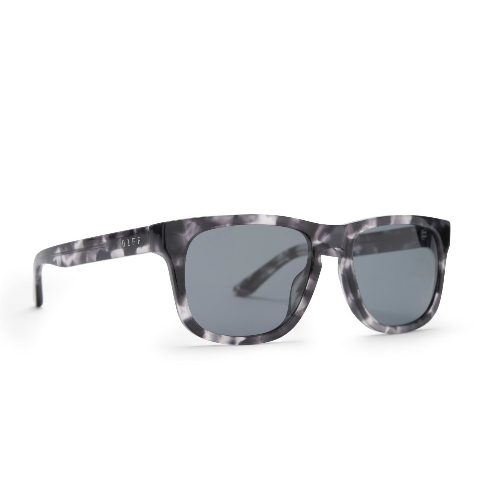 RILEY - BLACK MARBLE + GREY POLARIZED SUNGLASSES sold by Diff Eyewear product image thumbnail 2