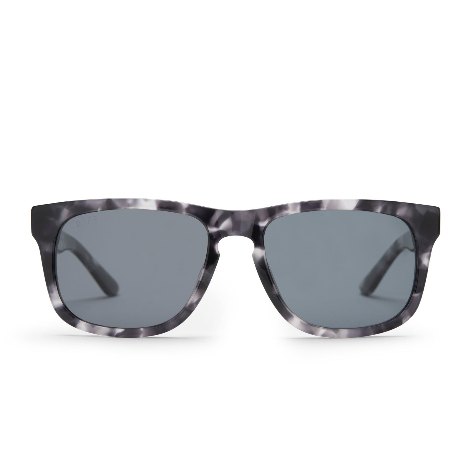 RILEY - BLACK MARBLE + GREY POLARIZED SUNGLASSES sold by Diff Eyewear