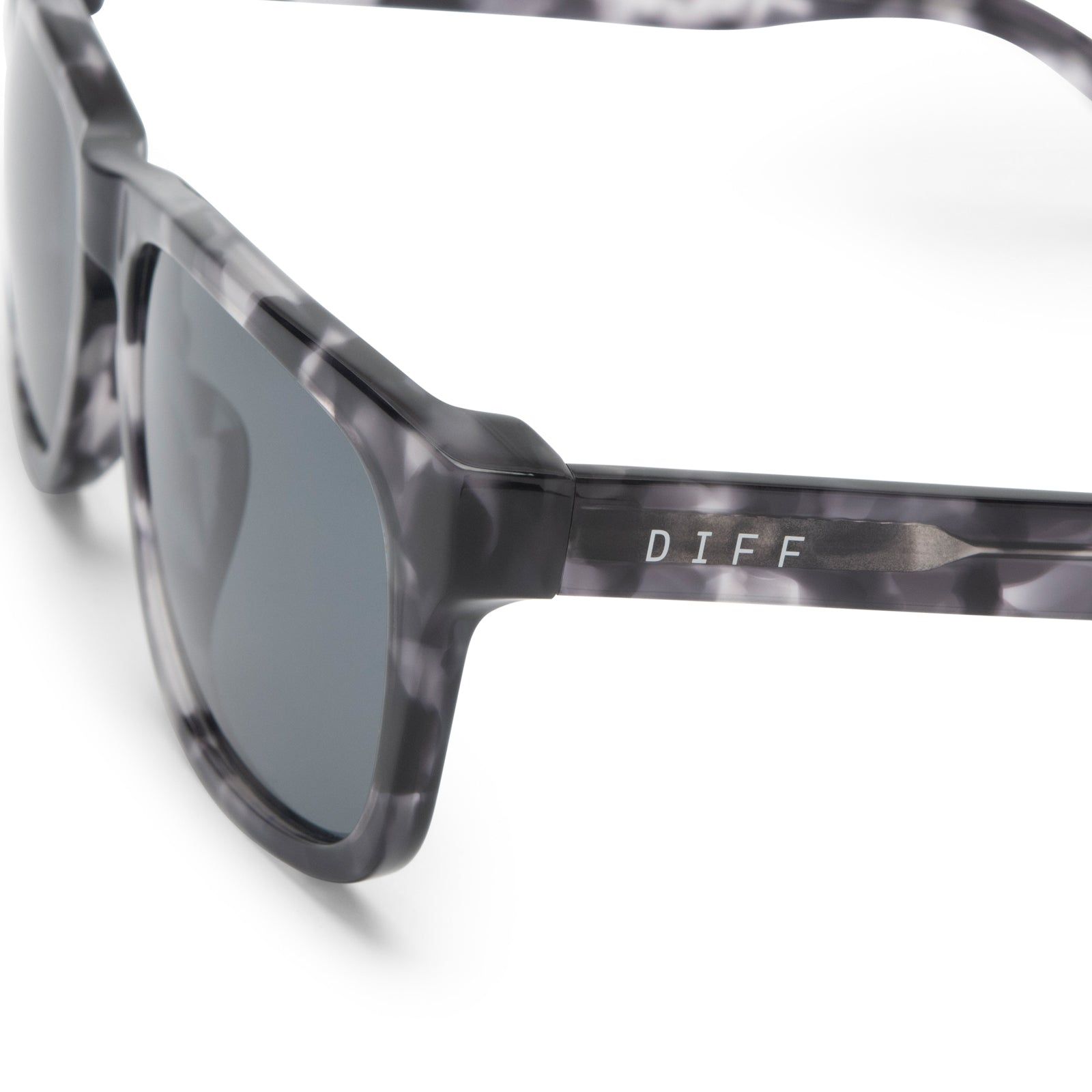 RILEY - BLACK MARBLE + GREY POLARIZED SUNGLASSES sold by Diff Eyewear product image thumbnail 3