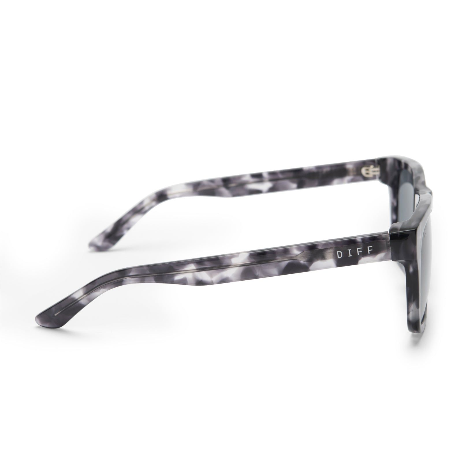 RILEY - BLACK MARBLE + GREY POLARIZED SUNGLASSES sold by Diff Eyewear product image thumbnail 4