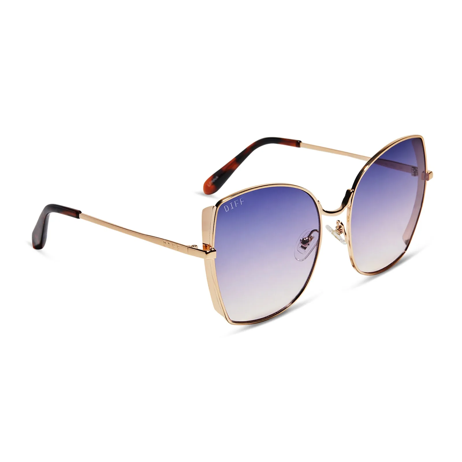 LONNA - GOLD + LAVENDER ROSE GRADIENT SUNGLASSES sold by Diff Eyewear product image thumbnail 2