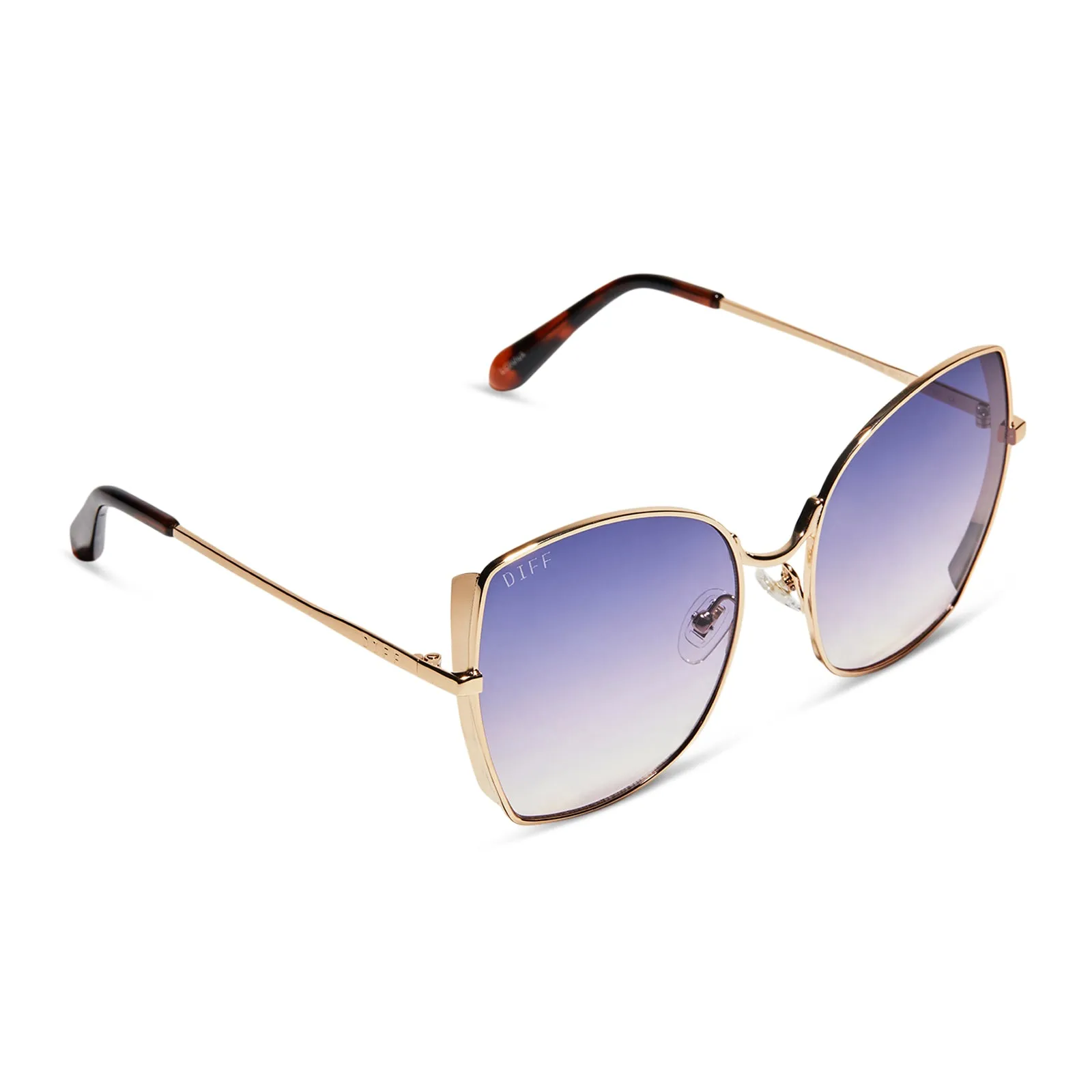 LONNA - GOLD + LAVENDER ROSE GRADIENT SUNGLASSES sold by Diff Eyewear product image thumbnail 4