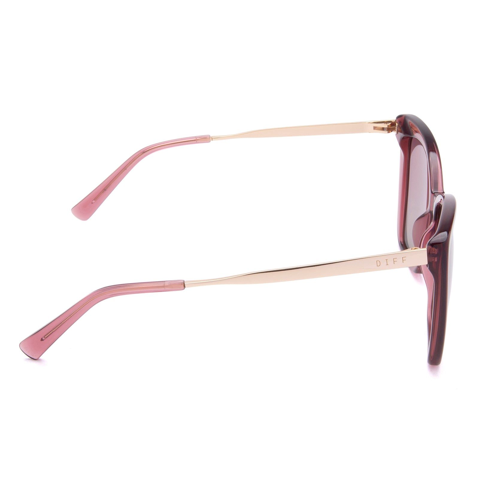 BECKY II - MULBERRY + WINE GRADIENT POLARIZED SUNGLASSES sold by Diff Eyewear product image thumbnail 4