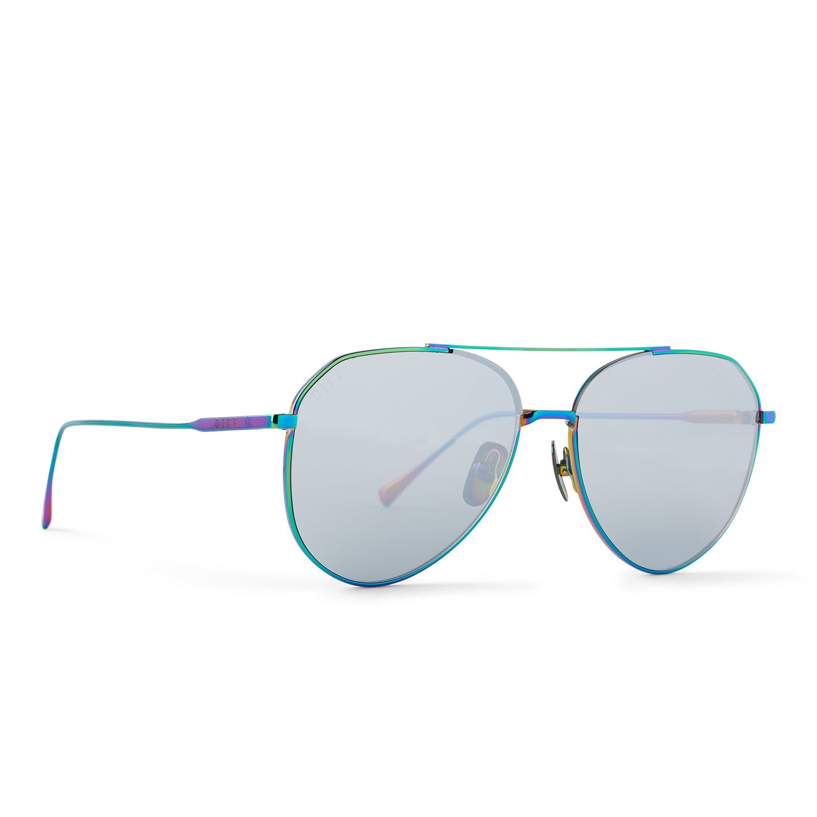 DASH XS - OIL SLICK + GREY MIRROR SUNGLASSES sold by Diff Eyewear product image thumbnail 4