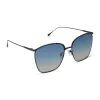 VITTORIA - DEEP NAVY METAL + AEGEAN BLUE FLASH + POLARIZED SUNGLASSES sold by Diff Eyewear