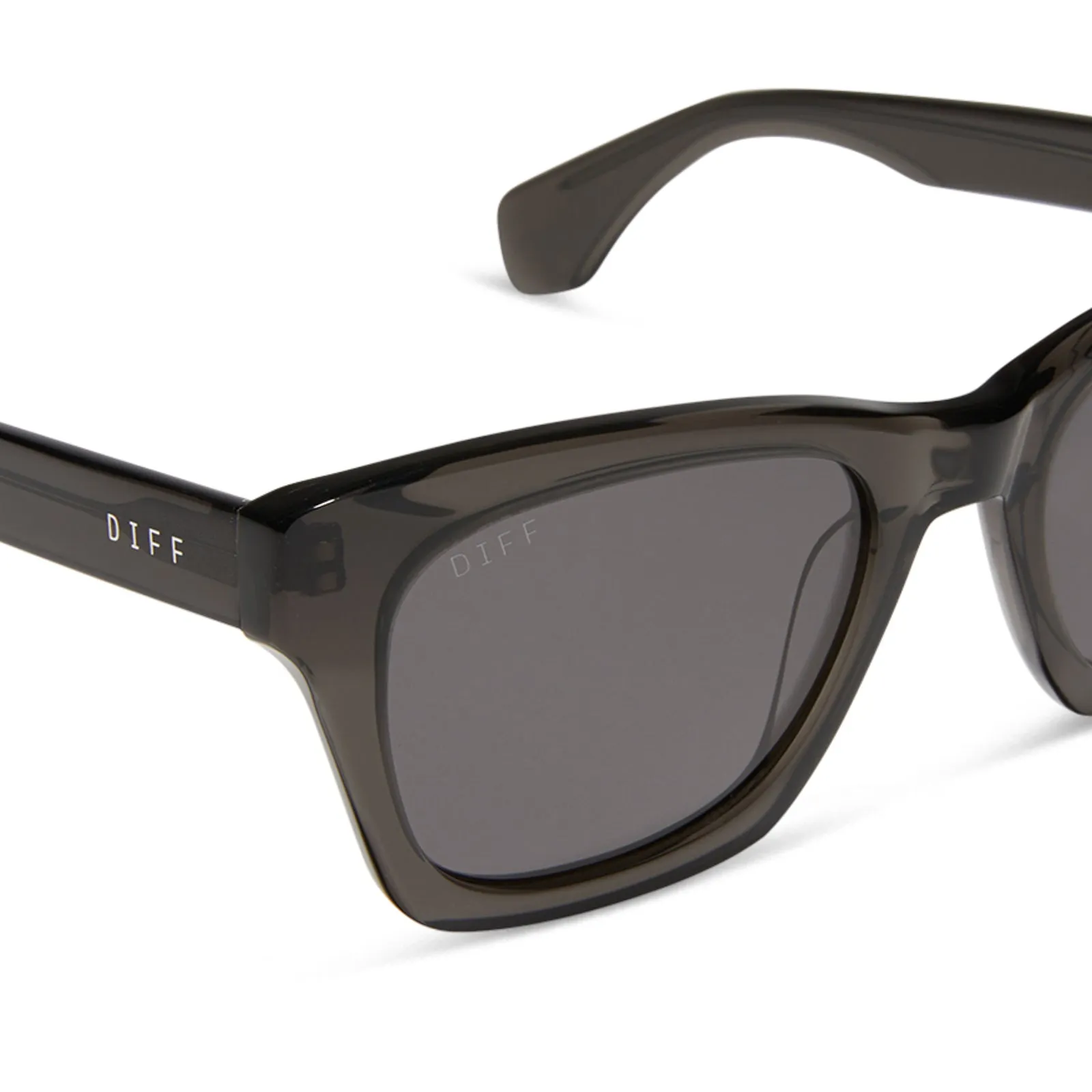 DEAN - BLACK SMOKE CRYSTAL + GREY + POLARIZED SUNGLASSES sold by Diff Eyewear product image thumbnail 4