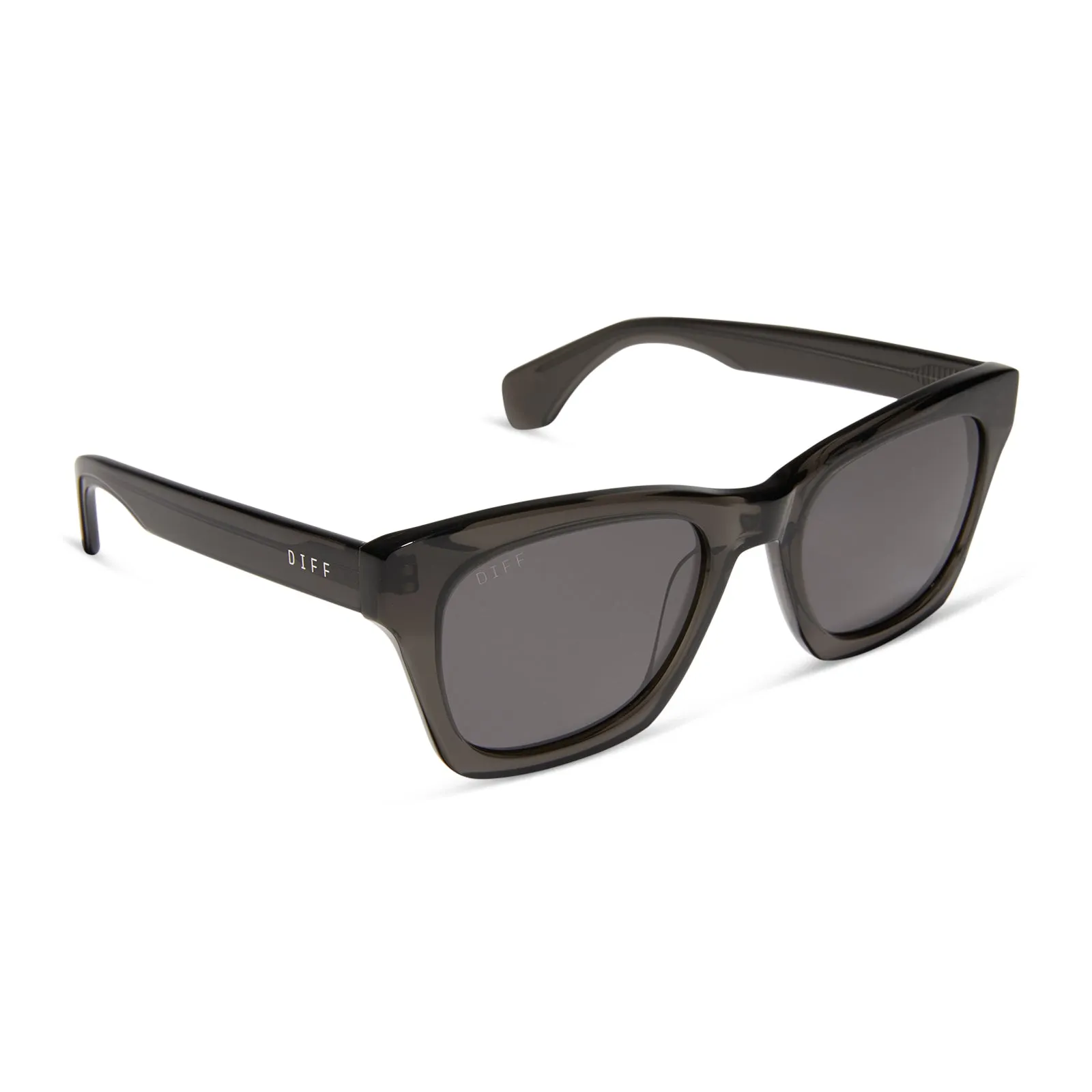 DEAN - BLACK SMOKE CRYSTAL + GREY + POLARIZED SUNGLASSES sold by Diff Eyewear product image thumbnail 2
