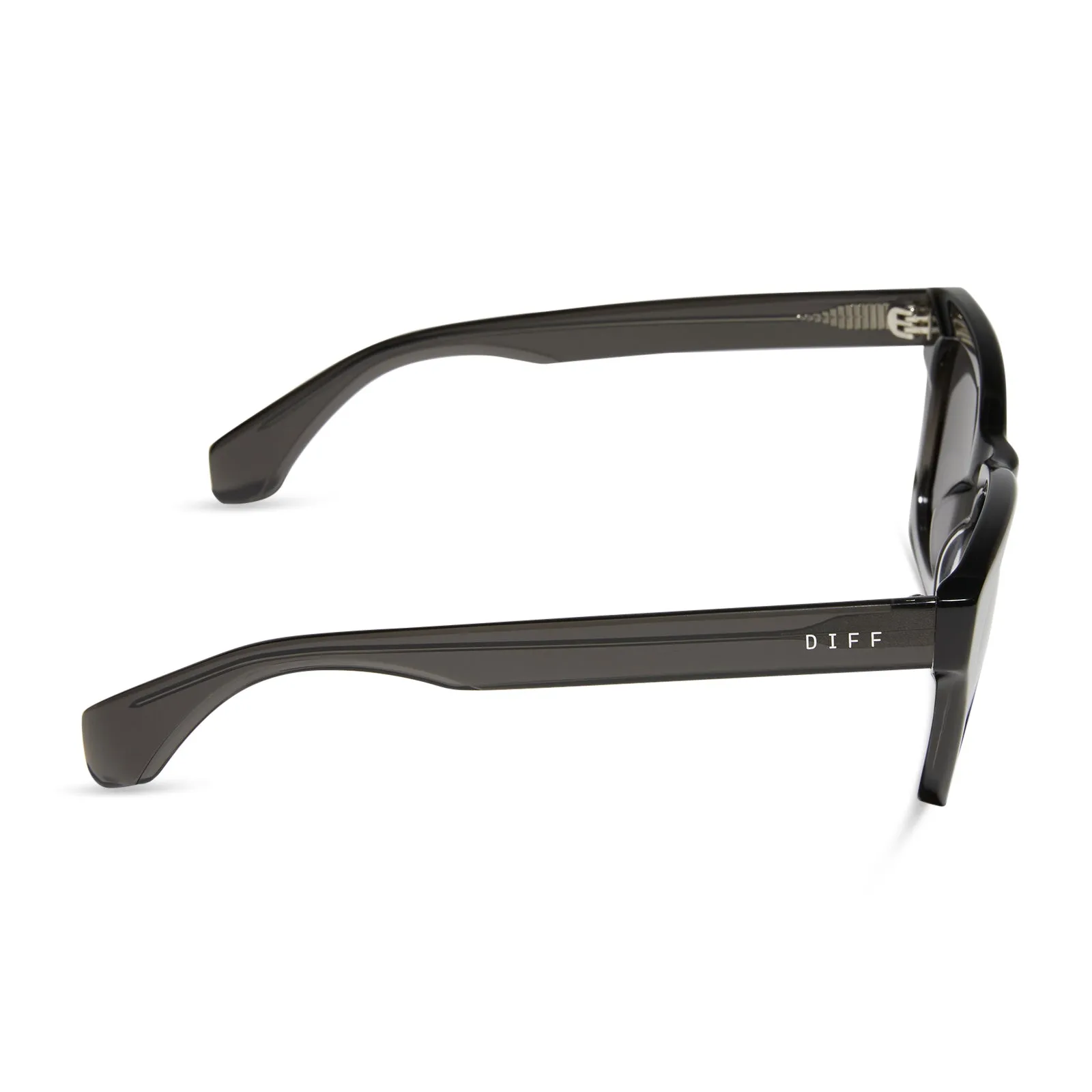 DEAN - BLACK SMOKE CRYSTAL + GREY + POLARIZED SUNGLASSES sold by Diff Eyewear product image thumbnail 3