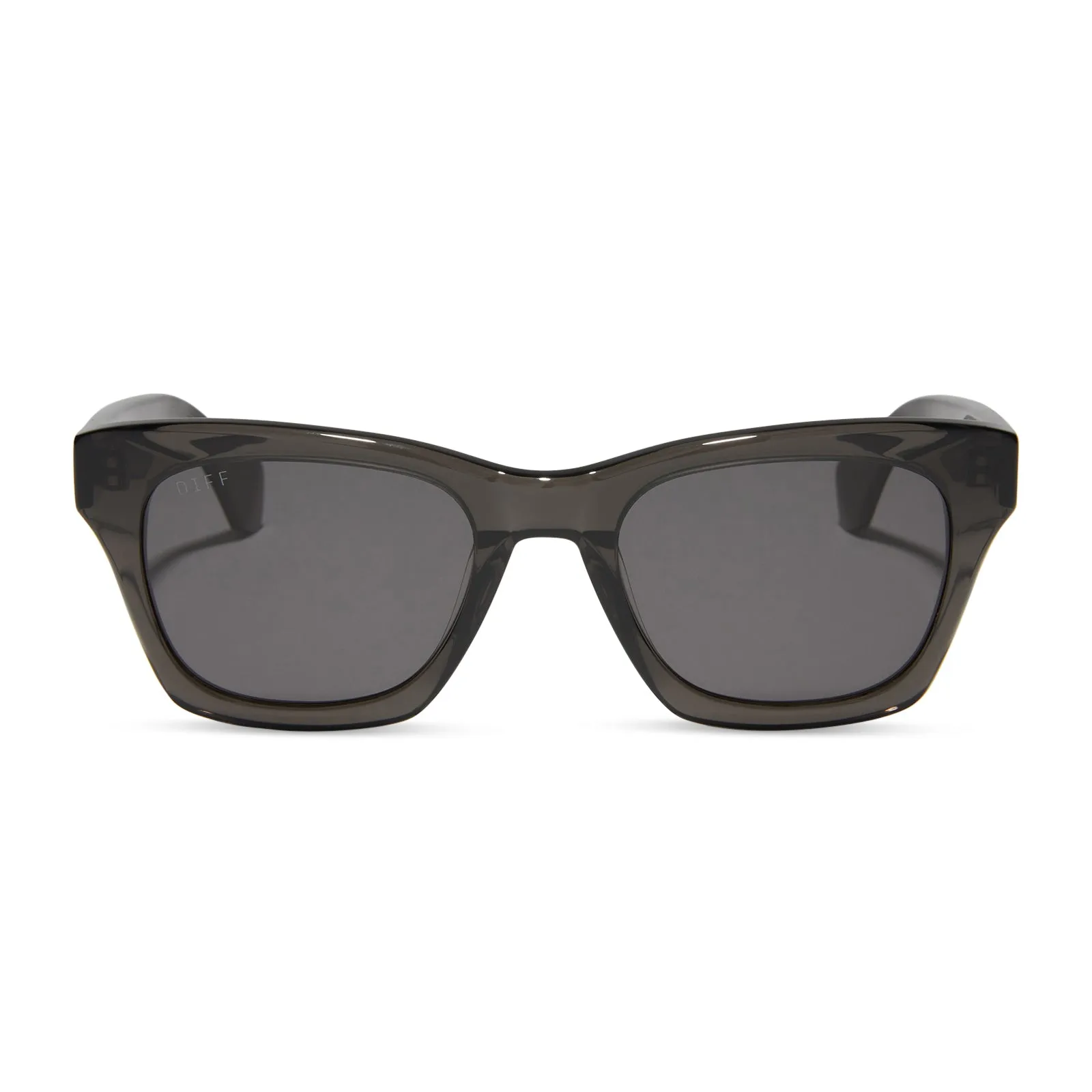 DEAN - BLACK SMOKE CRYSTAL + GREY + POLARIZED SUNGLASSES sold by Diff Eyewear