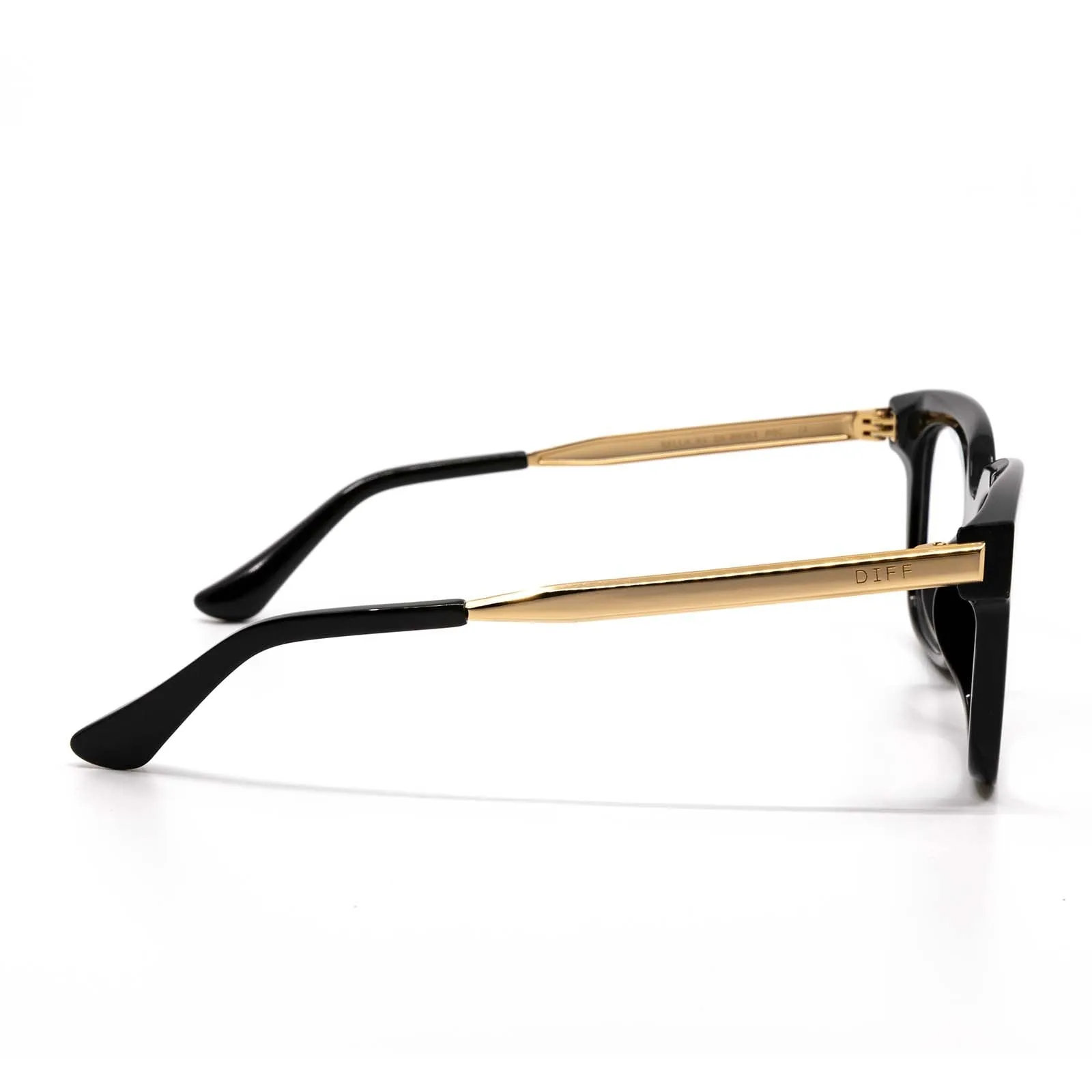 BELLA XS - BLACK + GLASSES sold by Diff Eyewear product image thumbnail 3