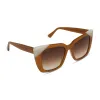 LIZZY - SALTED CARAMEL + BROWN GRADIENT SUNGLASSES sold by Diff Eyewear