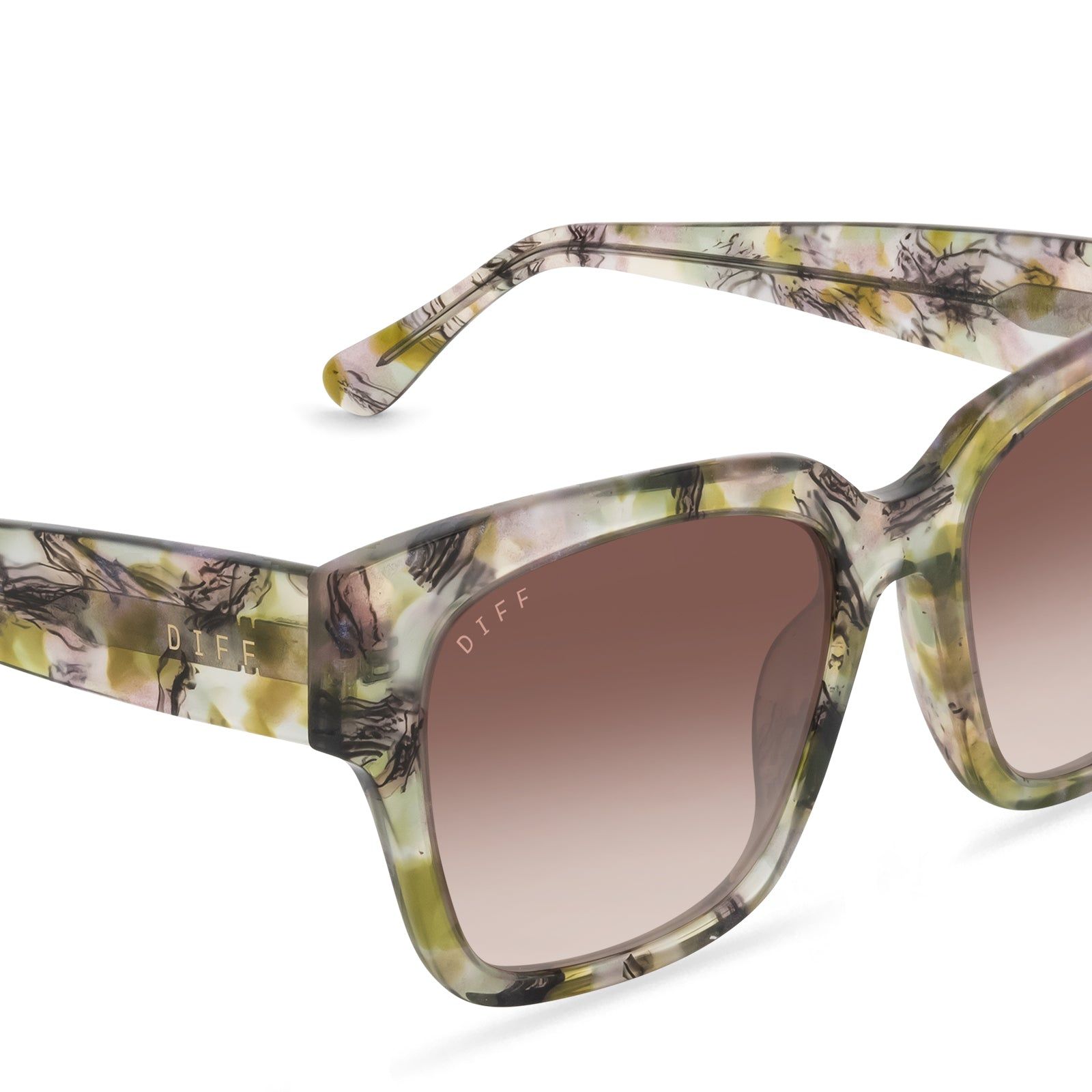 BELLA II - AGATE + BROWN GRADIENT SUNGLASSES sold by Diff Eyewear product image thumbnail 4