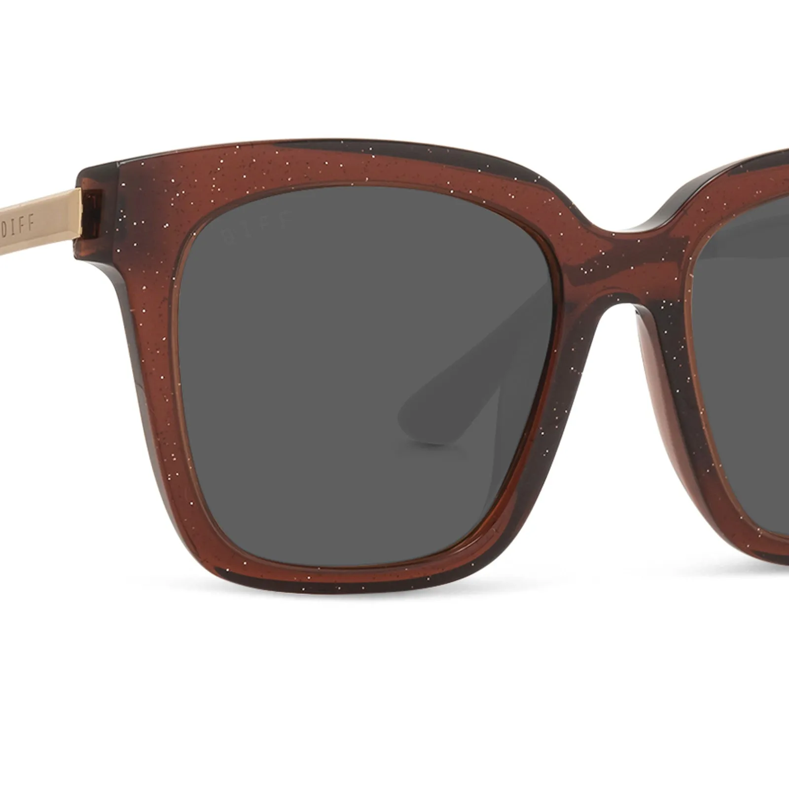 BELLA - FESTIVE CHESTNUT + GREY SUNGLASSES sold by Diff Eyewear product image thumbnail 4