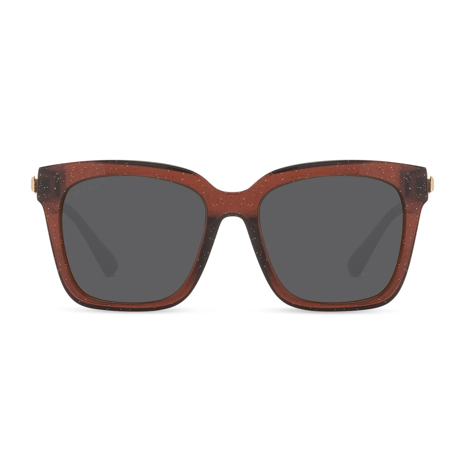 BELLA - FESTIVE CHESTNUT + GREY SUNGLASSES sold by Diff Eyewear