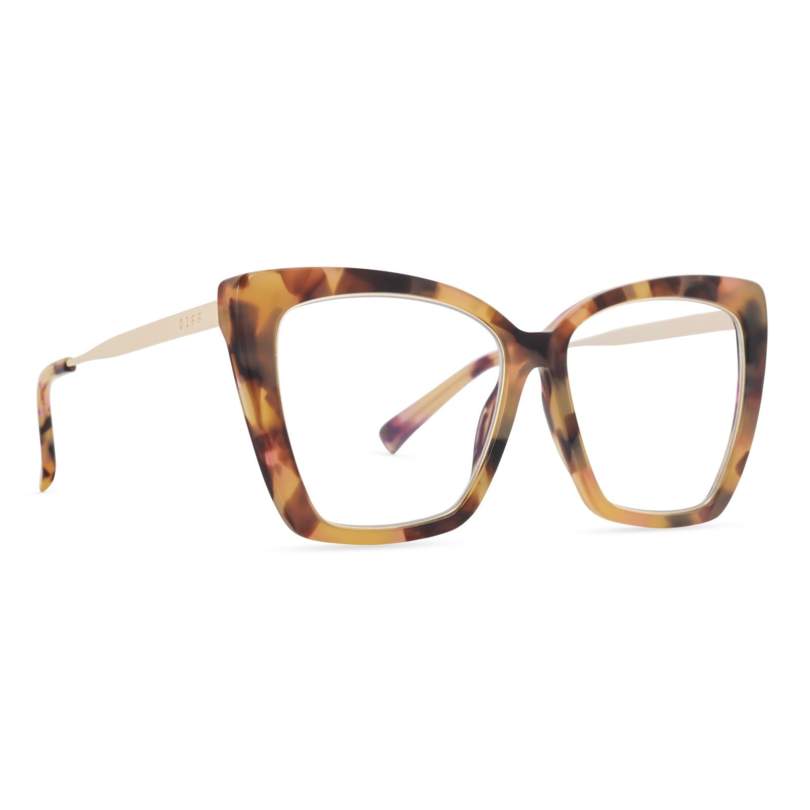 BECKY IV - LOTUS TORTOISE + BLUE LIGHT TECHNOLOGY GLASSES sold by Diff Eyewear product image thumbnail 2