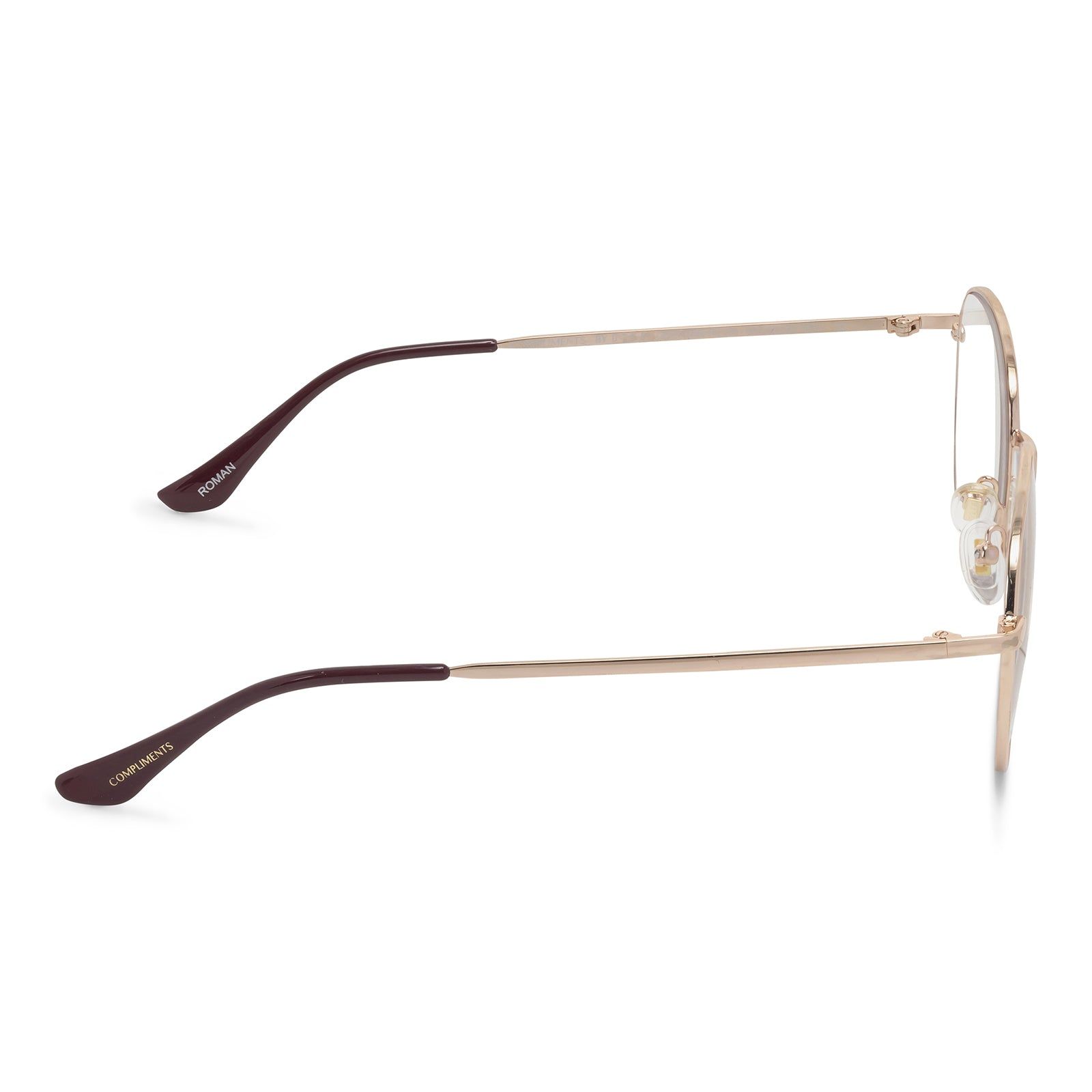 ROMAN - ROSE GOLD/BURGUNDY + BLUE LIGHT TECHNOLOGY GLASSES sold by Diff Eyewear product image thumbnail 3