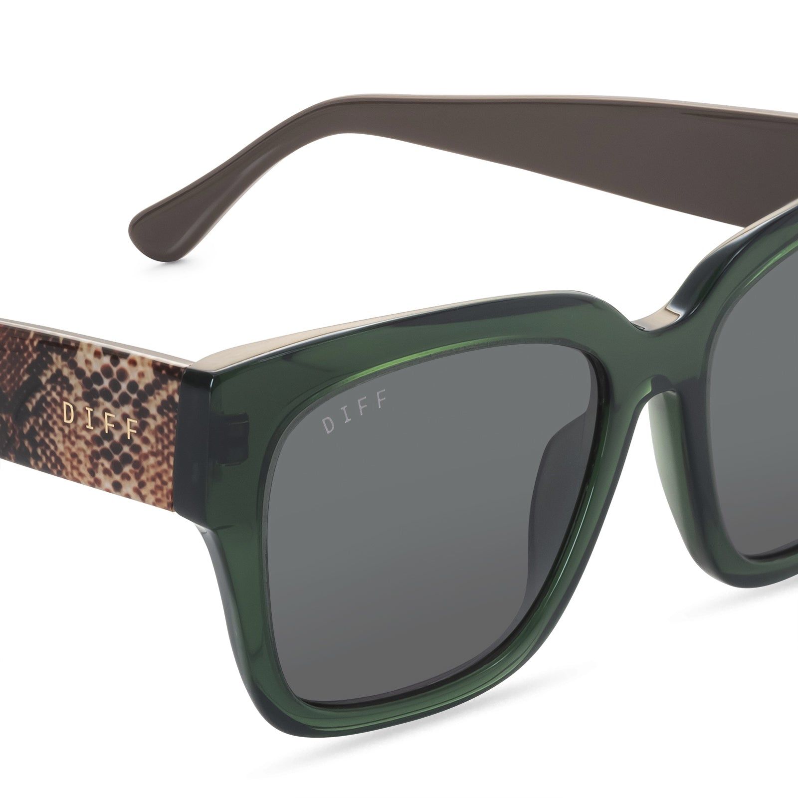 BELLA II - SEA GRASS + G15 SUNGLASSES sold by Diff Eyewear product image thumbnail 3