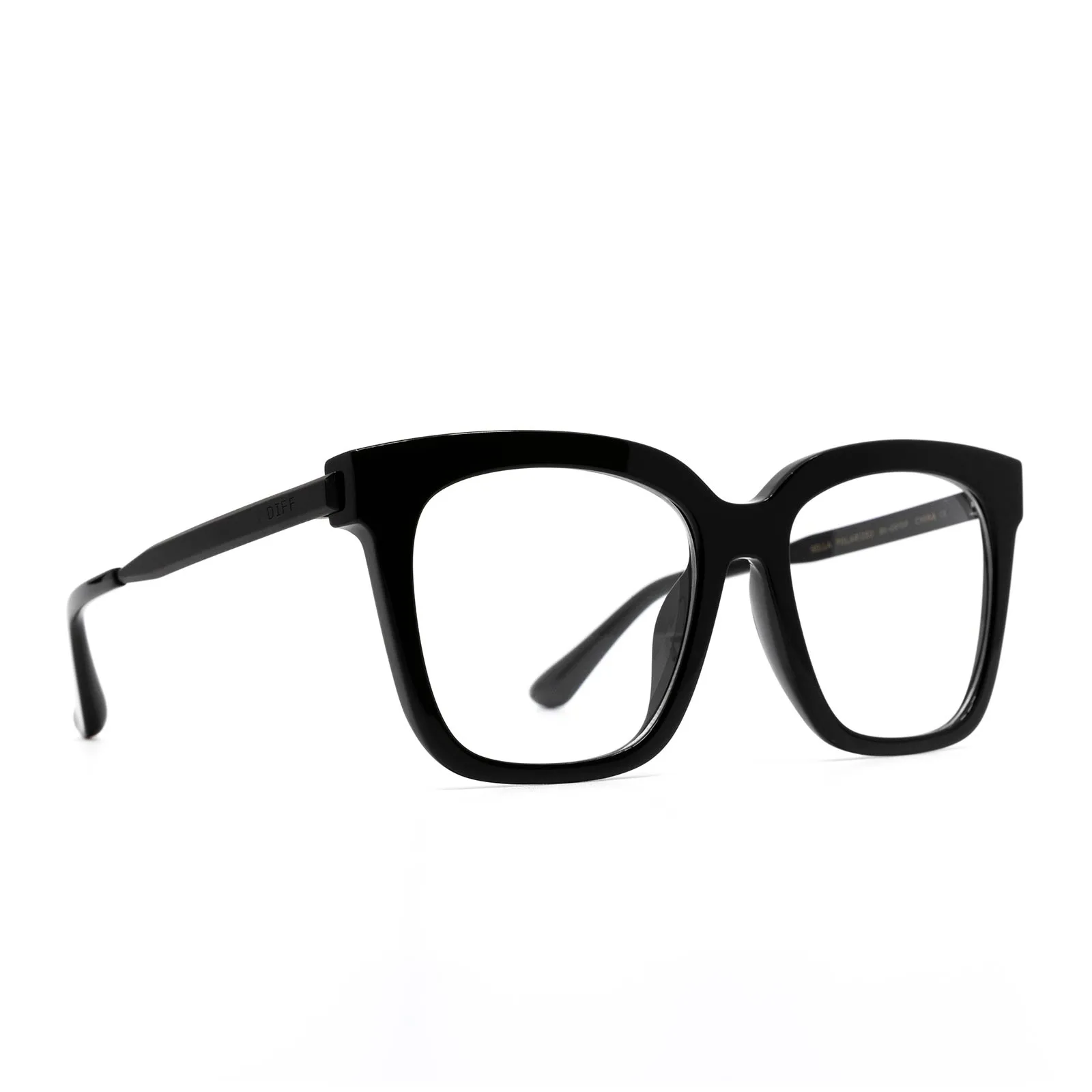 BELLA - BLACK + PRESCRIPTION GLASSES sold by Diff Eyewear product image thumbnail 2