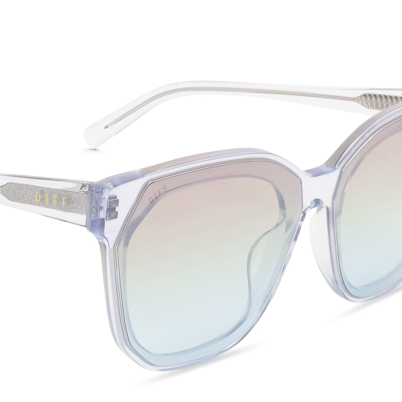 GIA - CLEAR + RAINBOW FLASH SUNGLASSES sold by Diff Eyewear product image thumbnail 3