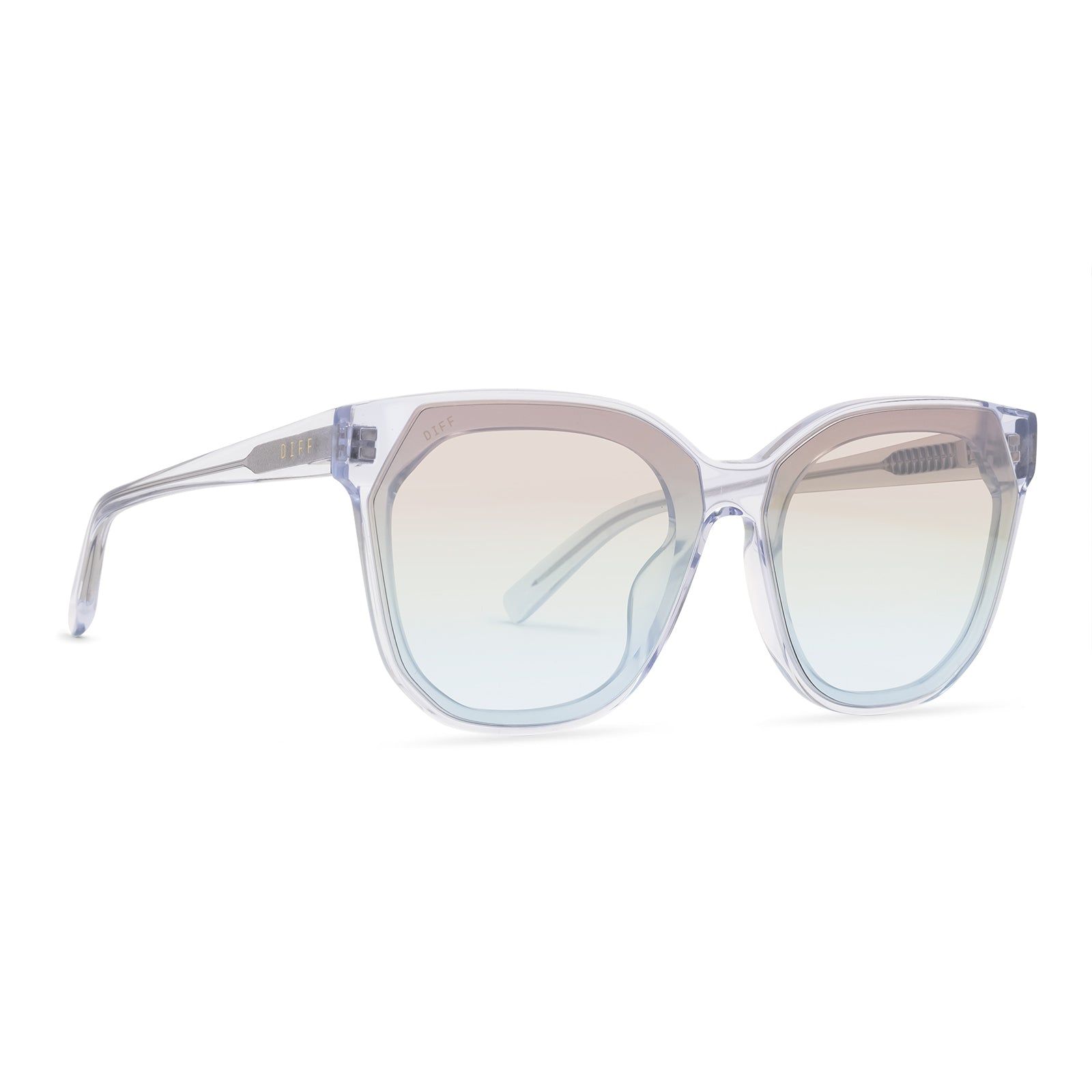 GIA - CLEAR + RAINBOW FLASH SUNGLASSES sold by Diff Eyewear product image thumbnail 2