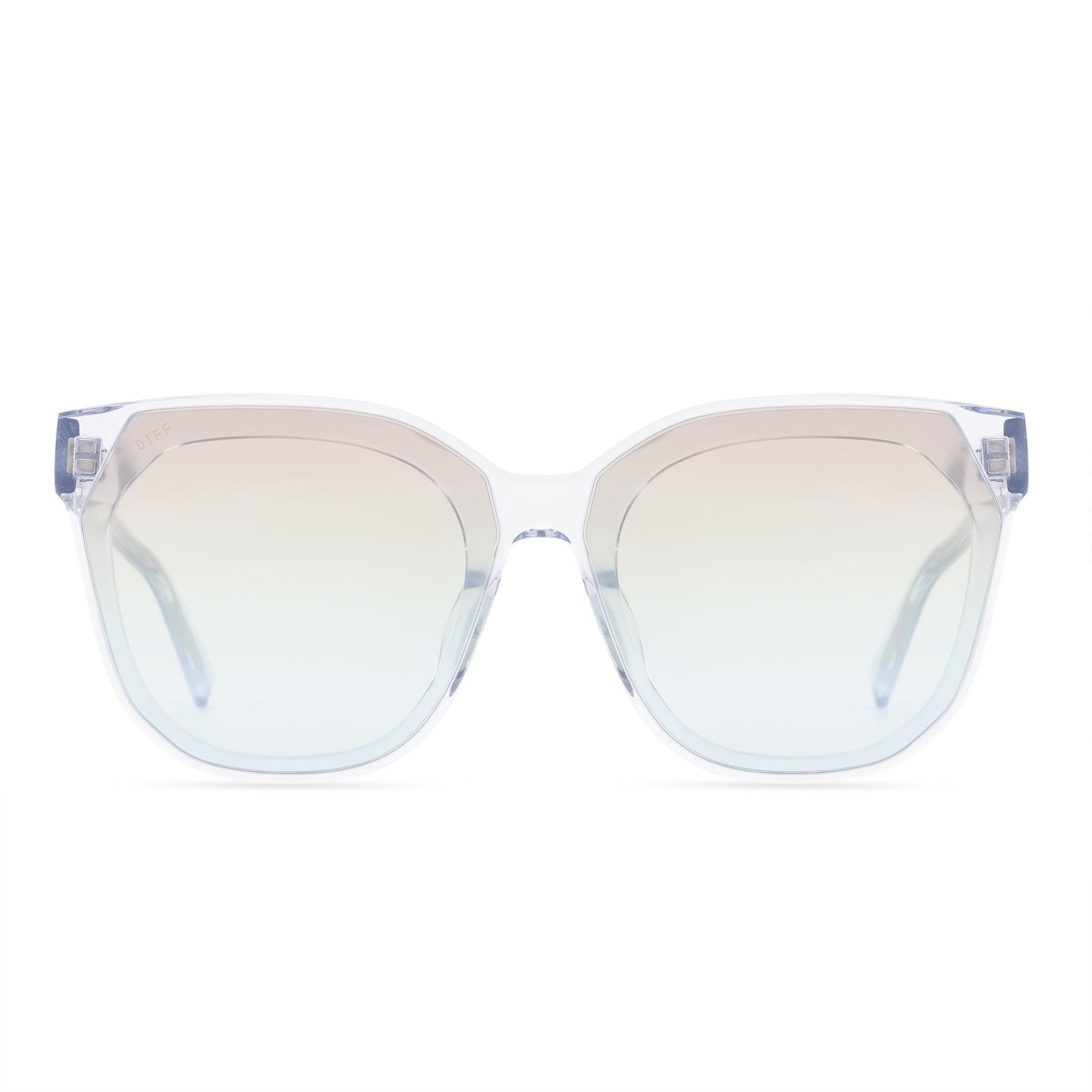 GIA - CLEAR + RAINBOW FLASH SUNGLASSES sold by Diff Eyewear
