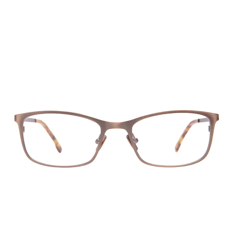 BERNIE - BRUSHED BROWN + GLASSES sold by Diff Eyewear