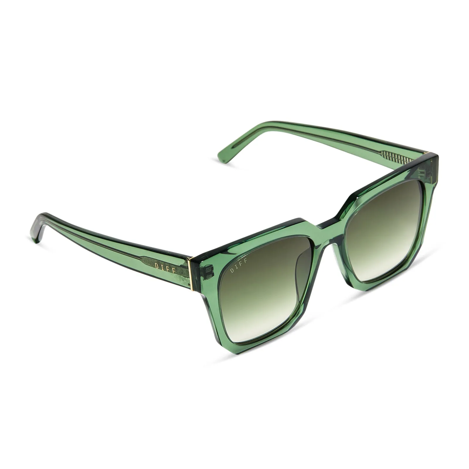 ARIANA II - SAGE CRYSTAL + G15 GRADIENT SUNGLASSES sold by Diff Eyewear product image thumbnail 4