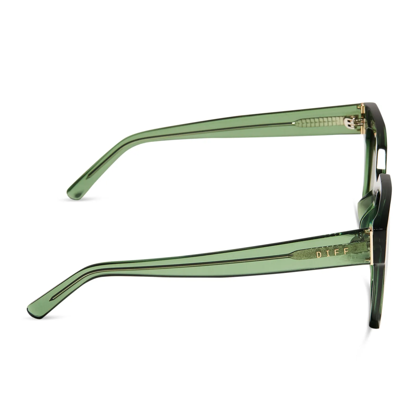 ARIANA II - SAGE CRYSTAL + G15 GRADIENT SUNGLASSES sold by Diff Eyewear product image thumbnail 3