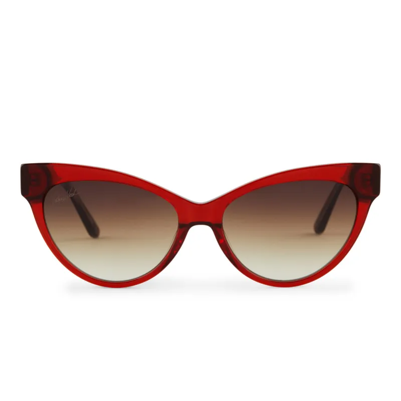 PATRICIA NASH - KELLY + CAMPARI CRYSTAL + DARK BROWN GRADIENT SUNGLASSES sold by Diff Eyewear