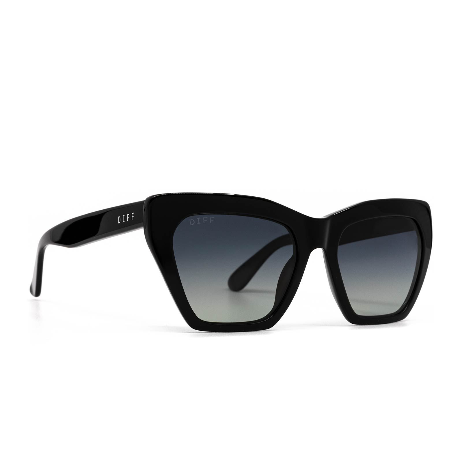 WREN - BLACK + GREY GRADIENT + POLARIZED SUNGLASSES sold by Diff Eyewear product image thumbnail 2