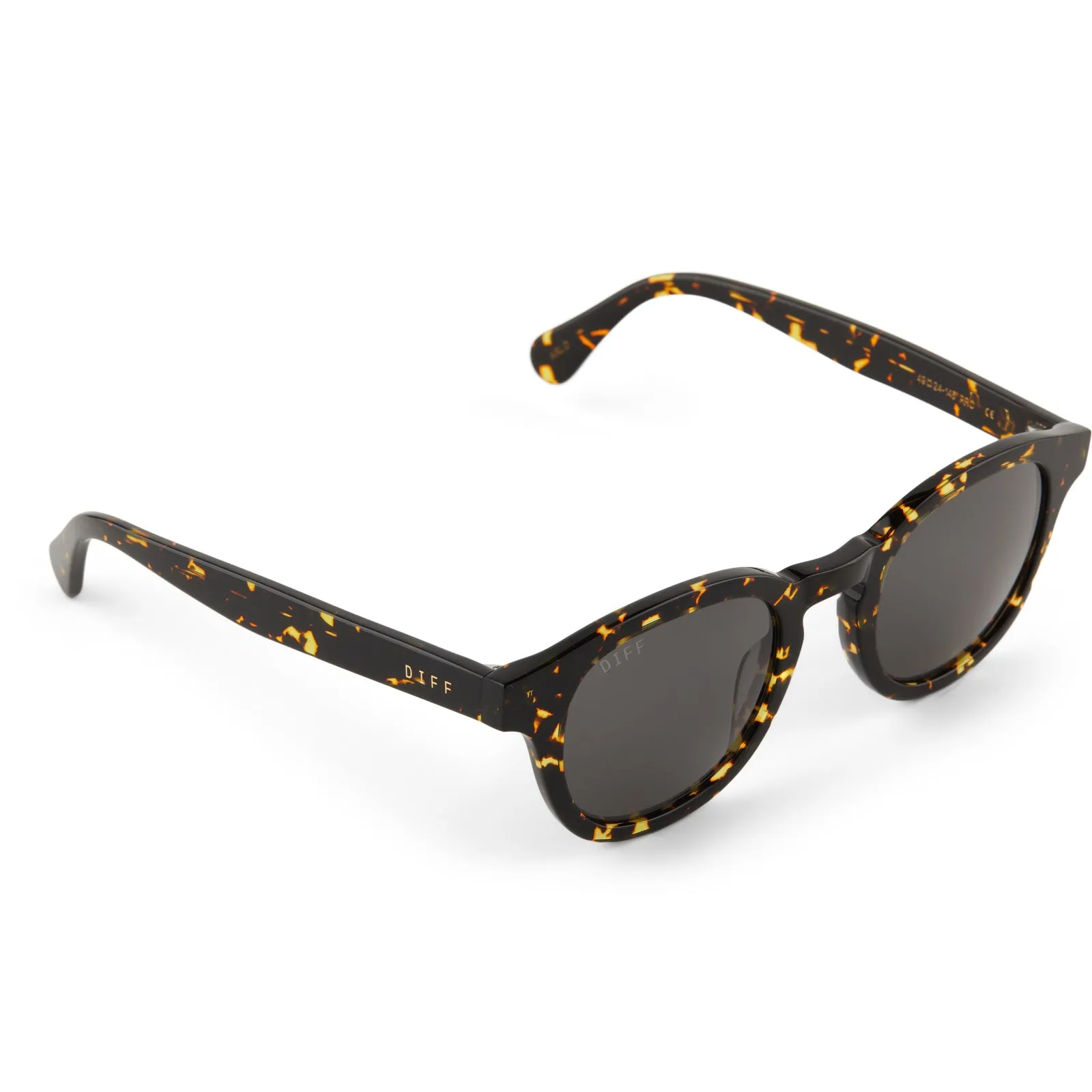 ARLO - FIERY TORTOISE + GREY + POLARIZED SUNGLASSES sold by Diff Eyewear product image thumbnail 4