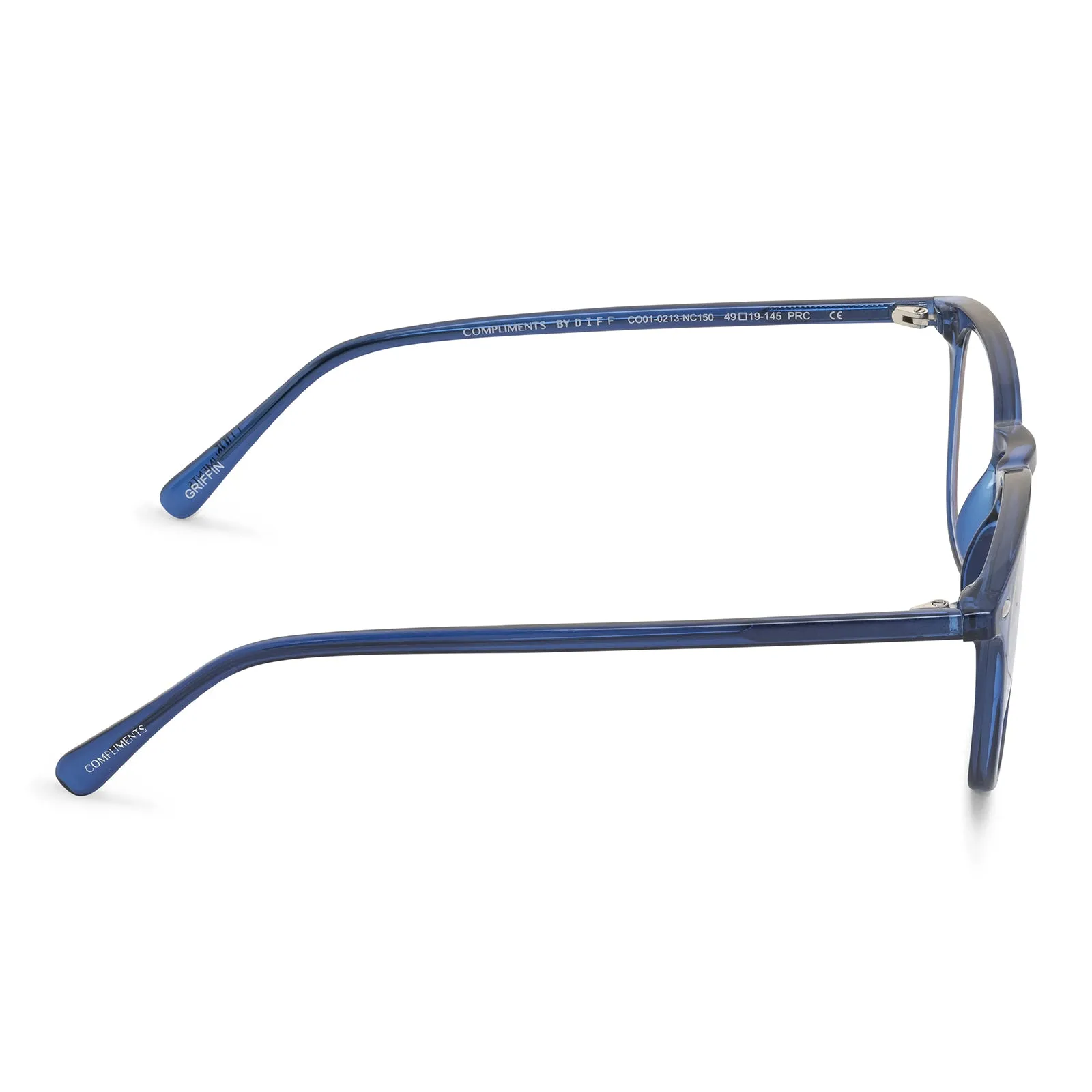 GRIFFIN - NAVY CRYSTAL + BLUE LIGHT READERS sold by Diff Eyewear product image thumbnail 4