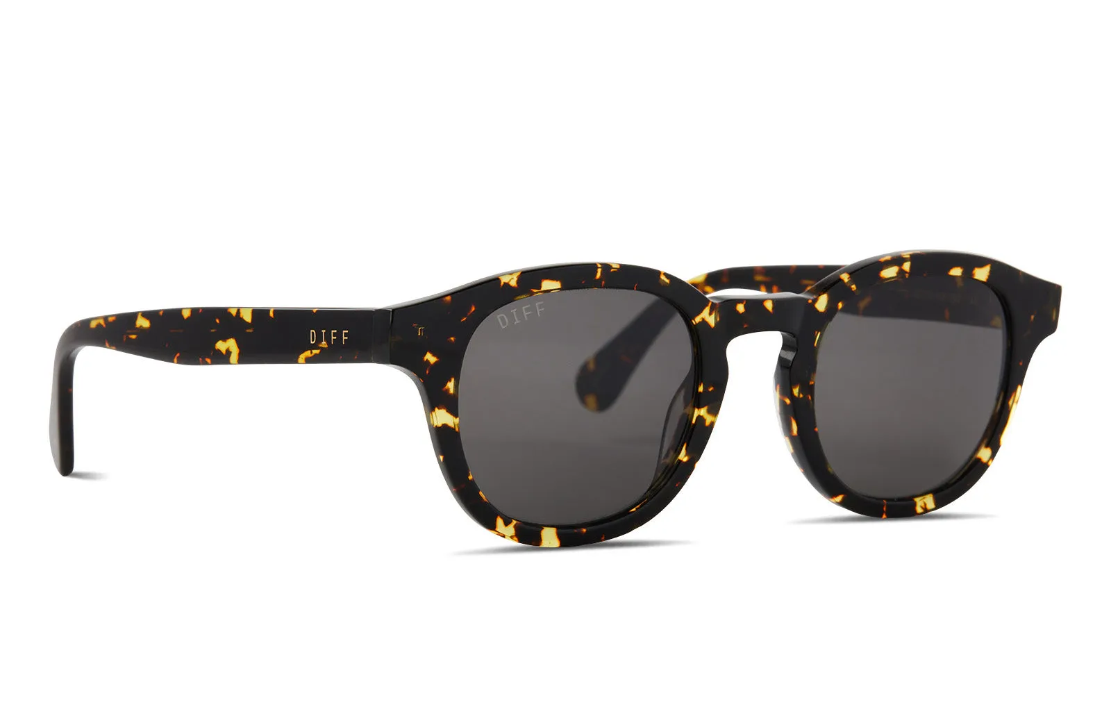 ARLO - FIERY TORTOISE + GREY + POLARIZED SUNGLASSES sold by Diff Eyewear product image thumbnail 2