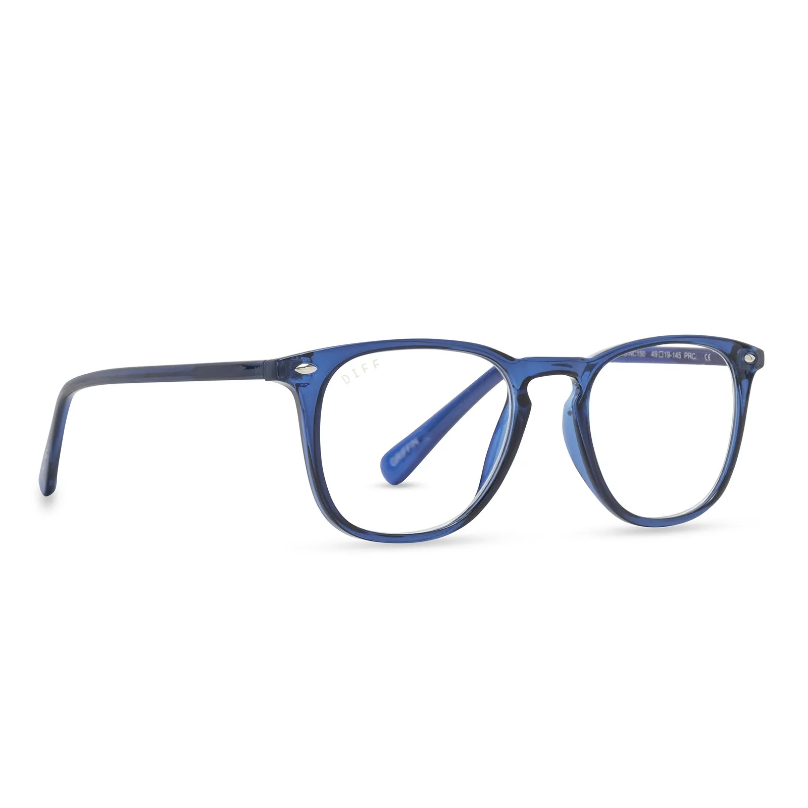 GRIFFIN - NAVY CRYSTAL + BLUE LIGHT READERS sold by Diff Eyewear product image thumbnail 2