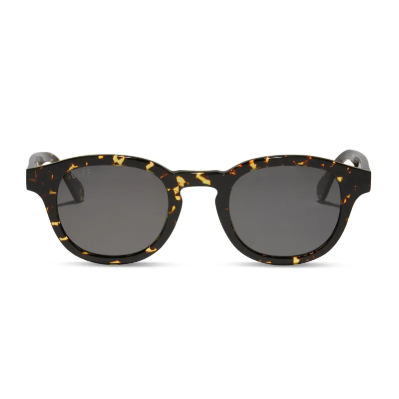 ARLO - FIERY TORTOISE + GREY + POLARIZED SUNGLASSES sold by Diff Eyewear