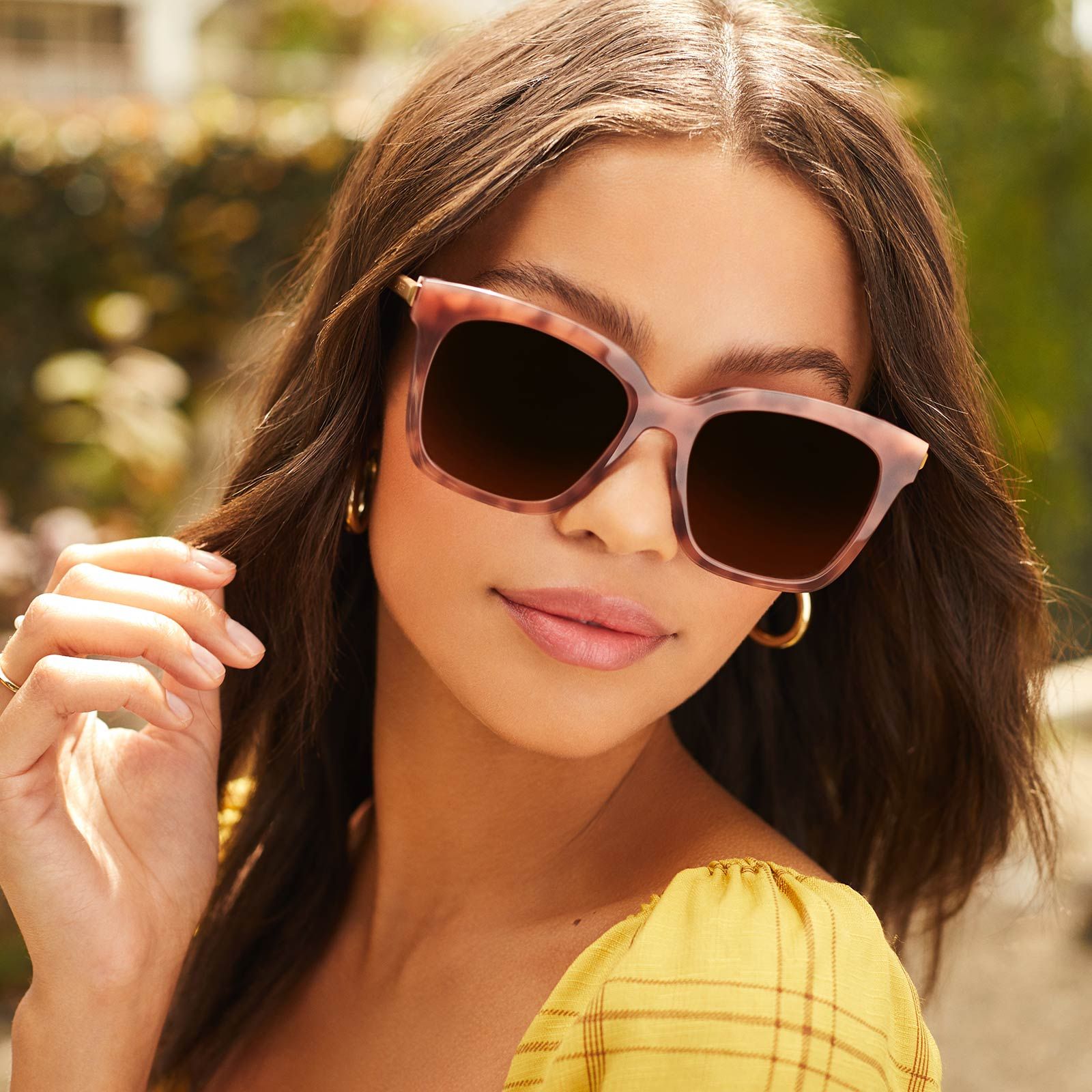 BELLA - PLUM TORTOISE + WINE GRADIENT SUNGLASSES sold by Diff Eyewear product image thumbnail 6