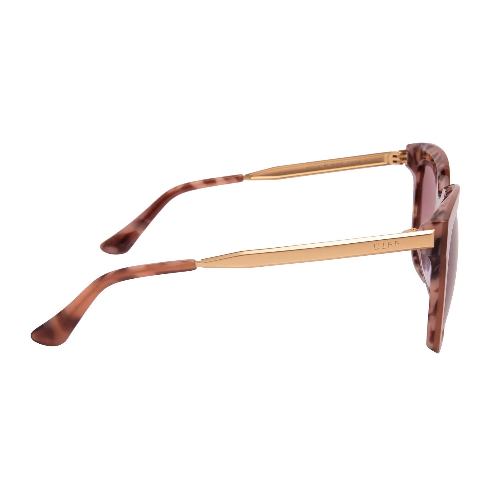 BELLA - PLUM TORTOISE + WINE GRADIENT SUNGLASSES sold by Diff Eyewear product image thumbnail 3