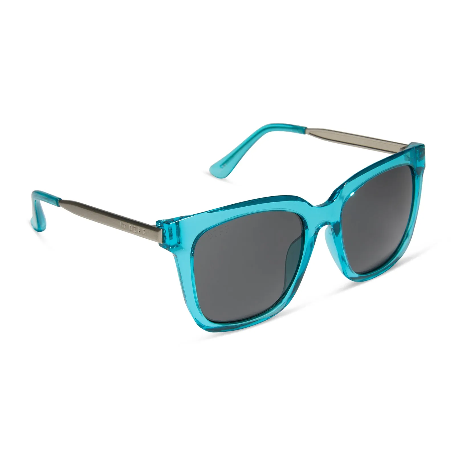 HAILEY - TURQUOISE CRYSTAL + GREY SUNGLASSES sold by Diff Eyewear product image thumbnail 2