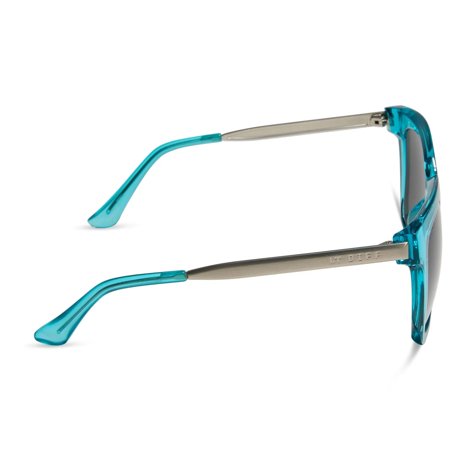 HAILEY - TURQUOISE CRYSTAL + GREY SUNGLASSES sold by Diff Eyewear product image thumbnail 3