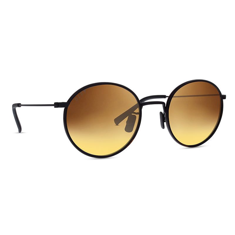 DAISY - MATTE BLACK TORTOISE + BROWN + POLARIZED SUNGLASSES sold by Diff Eyewear product image thumbnail 2